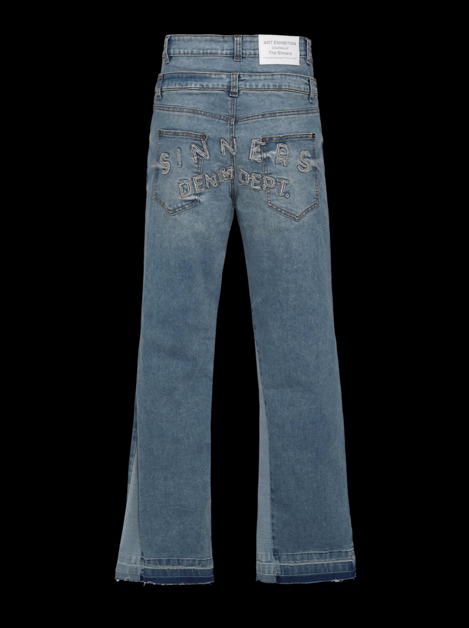 DOUBLE BLUE FLARED JEANS - imagen 4
