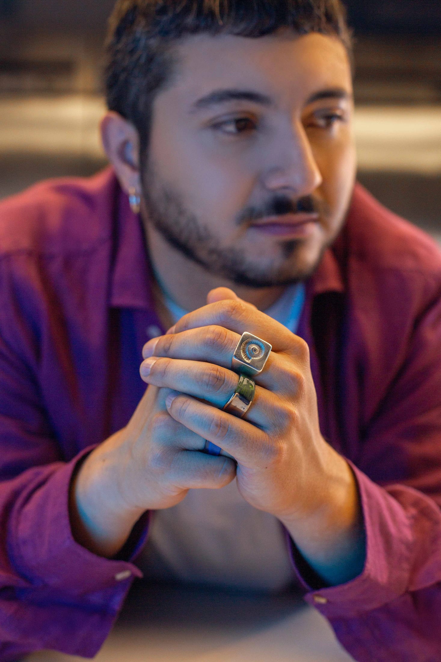 Anillo nautilus plata - imagen 5