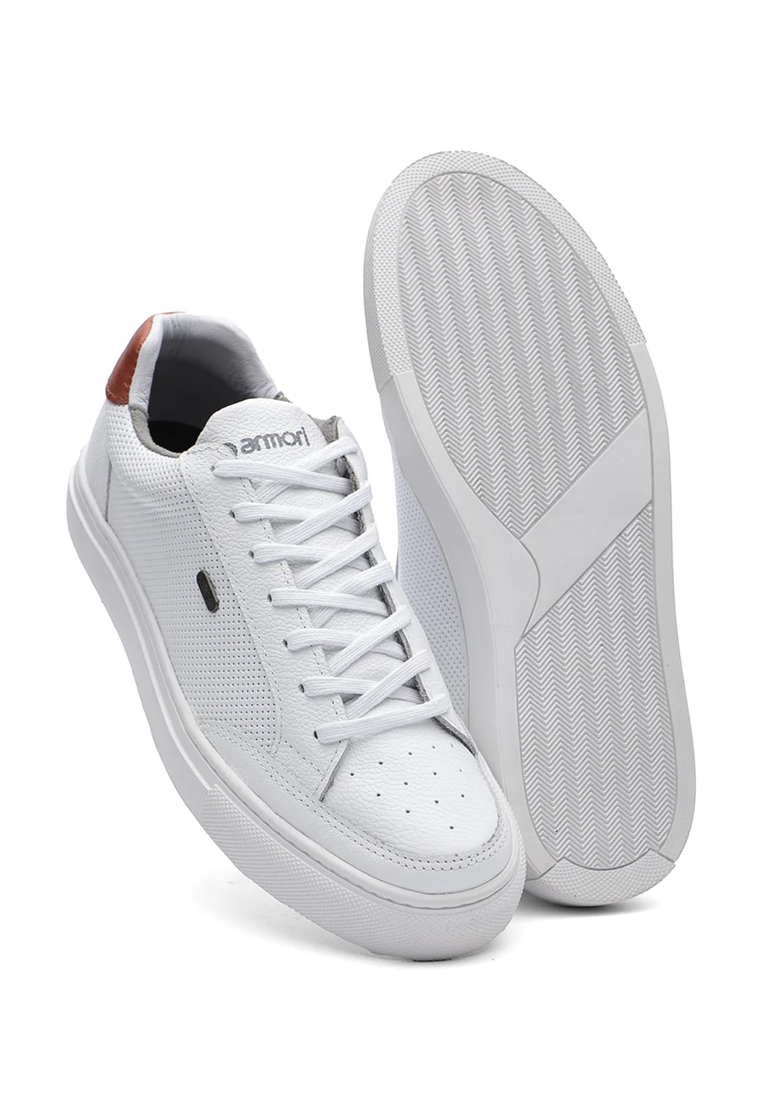 Tenis de cuero para hombre color blanco| Armori x Los Caballeros - imagen 7