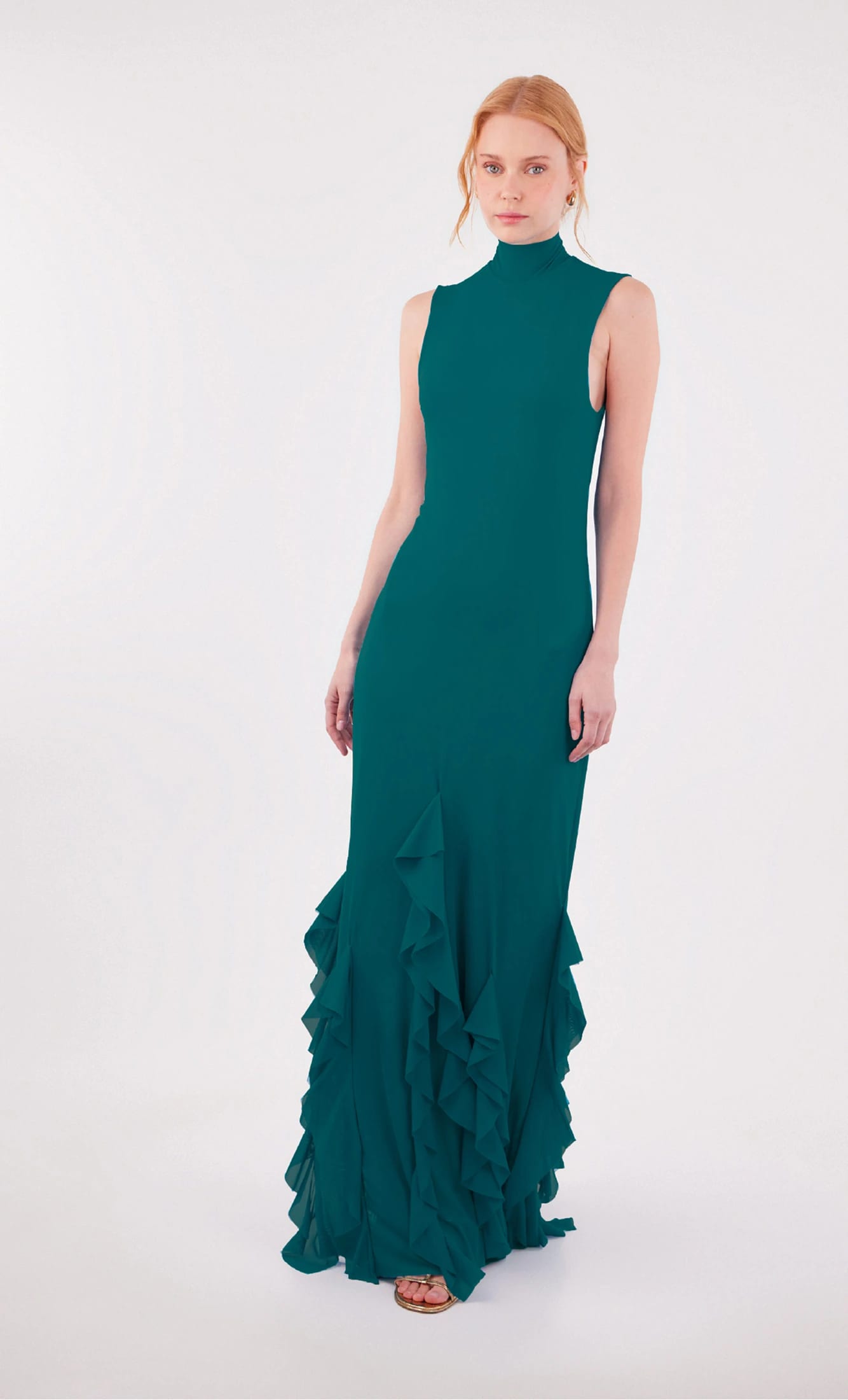 Vestido largo Aneta Teal - imagen 2