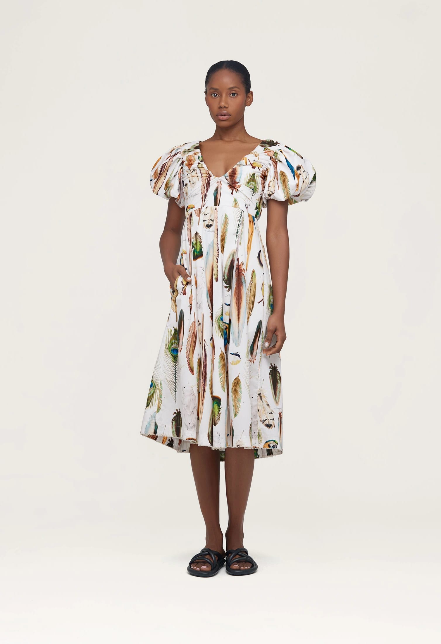 Chontaduro Pluma Midi Dress - imagen 1