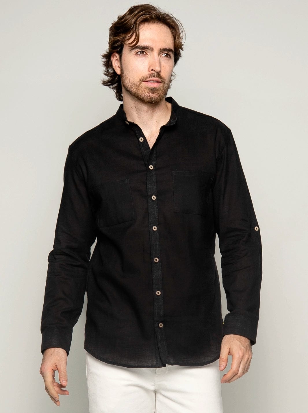 CAMISA MEMORIA LINO ALGODÓN - imagen 5