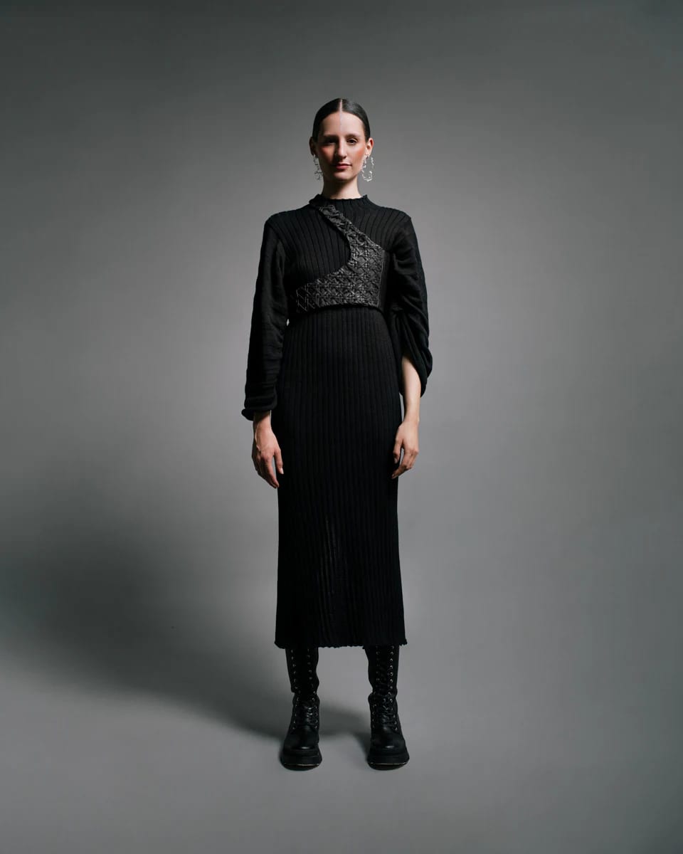 RIBBED WOVEN DRESS - imagen 3