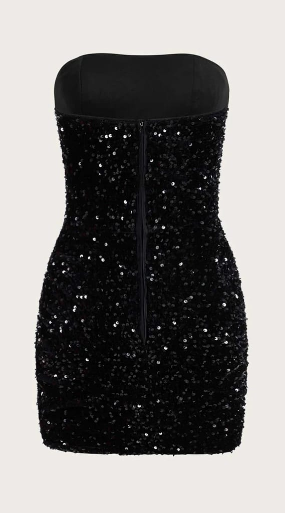 Minivestido negro brillante SH-909394-NEG-M - imagen 4