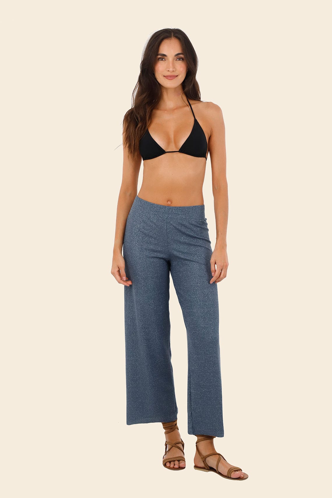 Textured Deep Blue Cove Pants - imagen 1