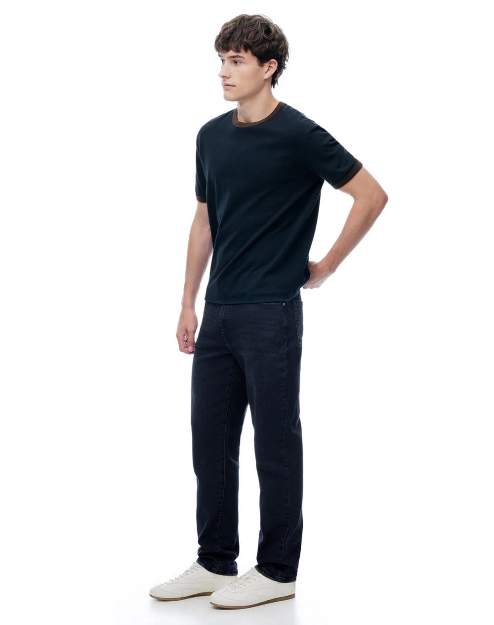 Jean slim tiro medio indigo oscuro hombre - imagen 5