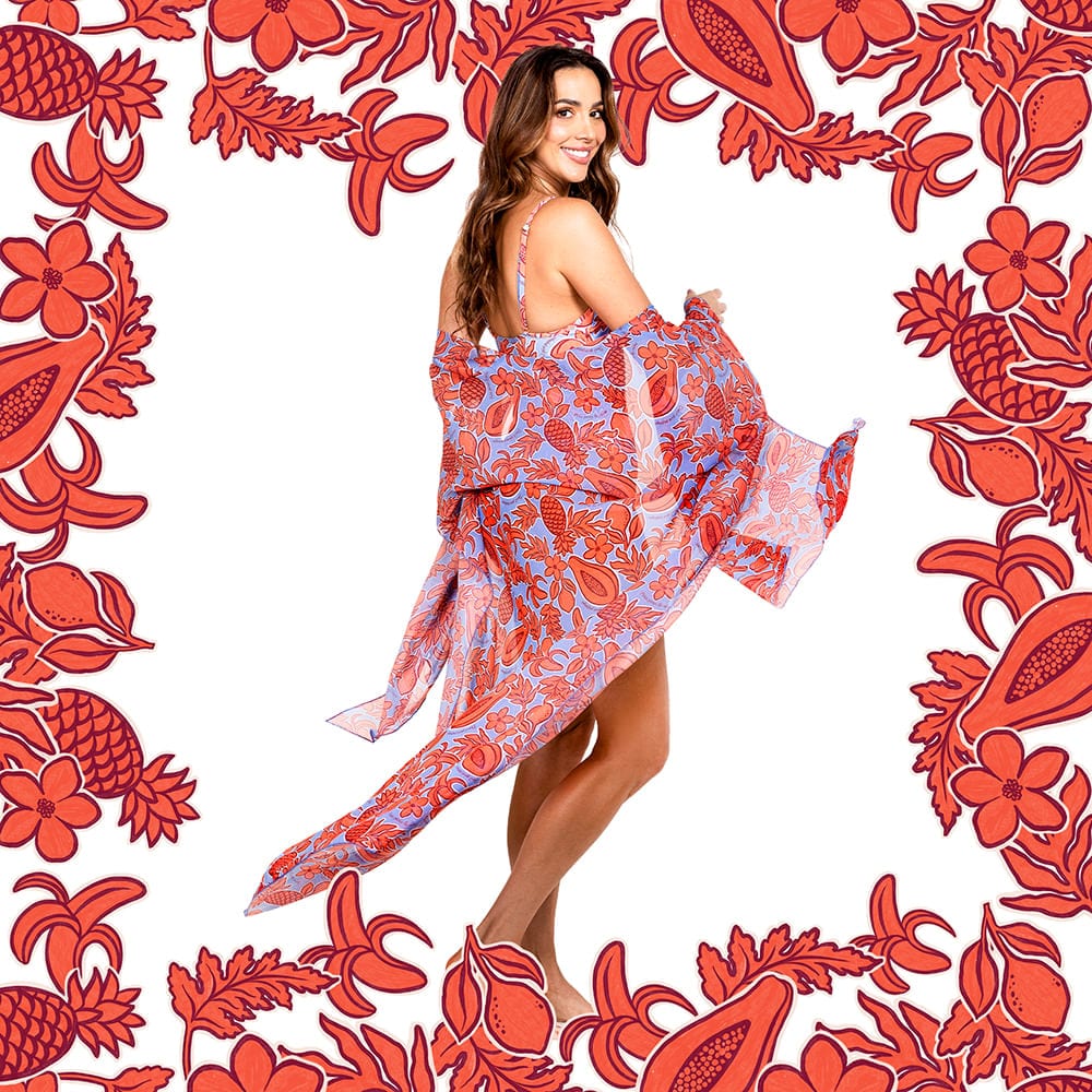 Kimono Papaya Naranja. - imagen 3