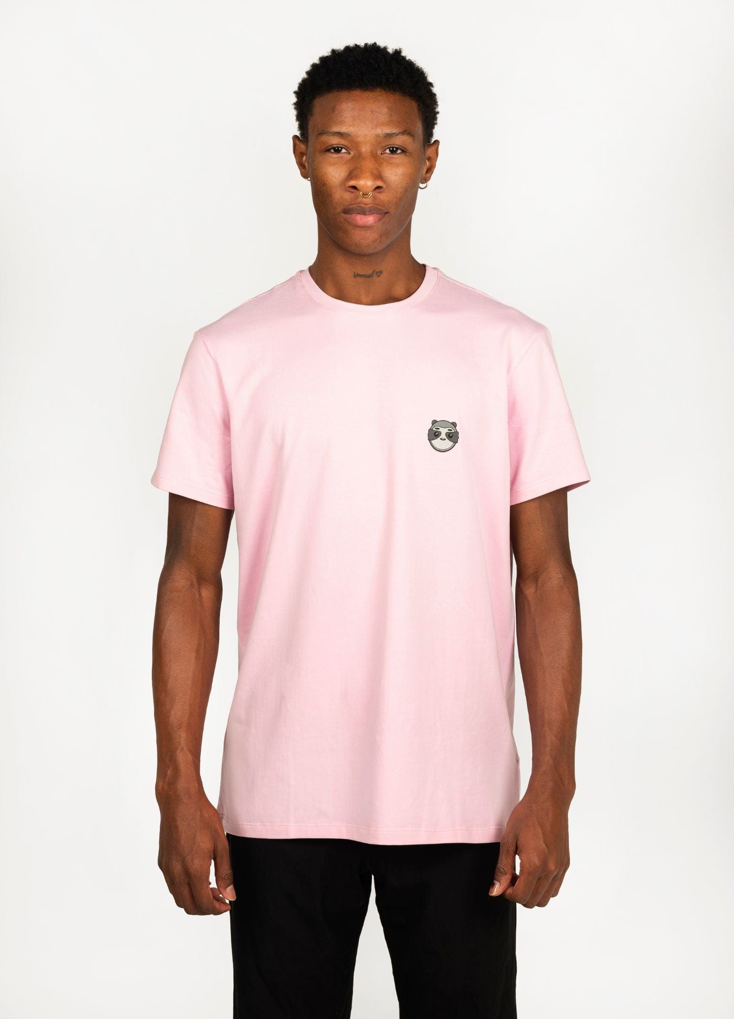 Basic Perezoso Camiseta Regular – Rosa - imagen 1