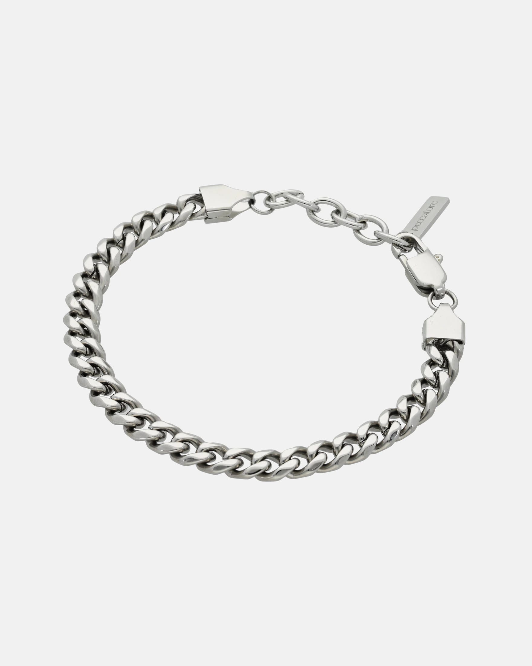 Pulsera Cubana 6 mm (Plateada) - imagen 1