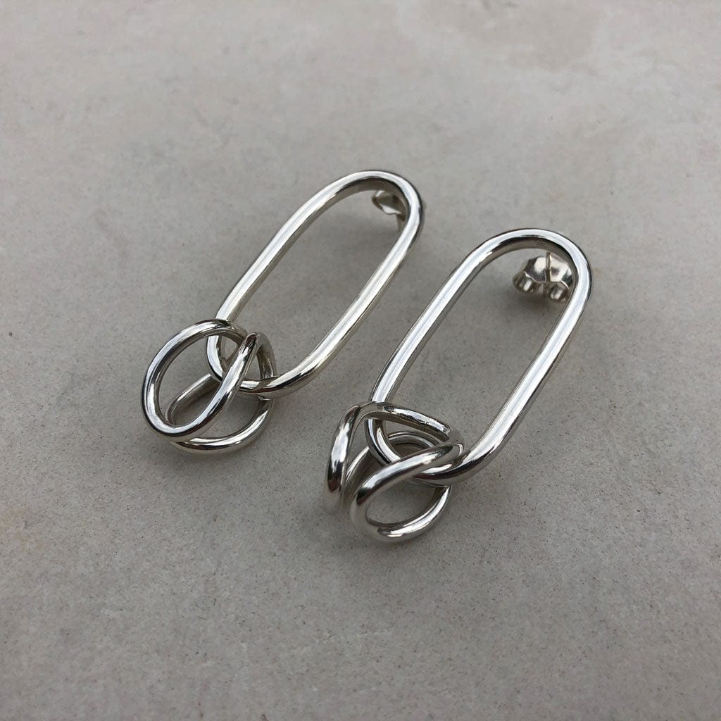 ARETES LINK PLATA - imagen 2