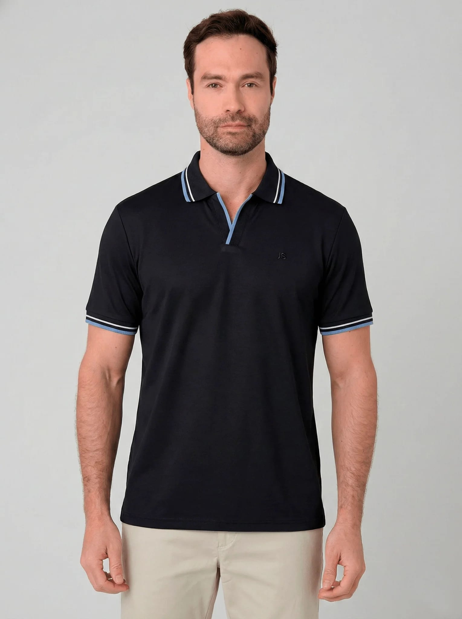 Camiseta polo cuello v para hombre Jon Sonen 020325001 - imagen 5