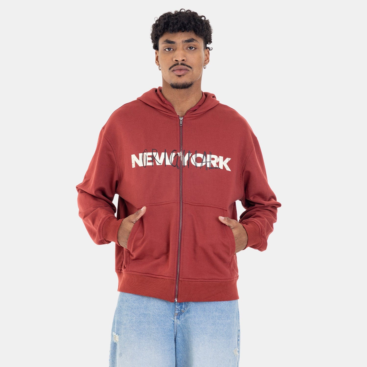 Zip Hoodie Regular Fit Red - imagen 5