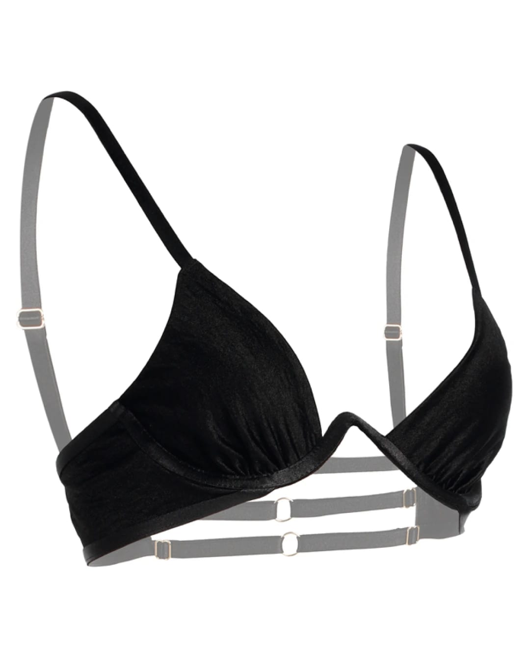 Brasier brillante - SO SEXY NEGRO Talla: XL - imagen 4