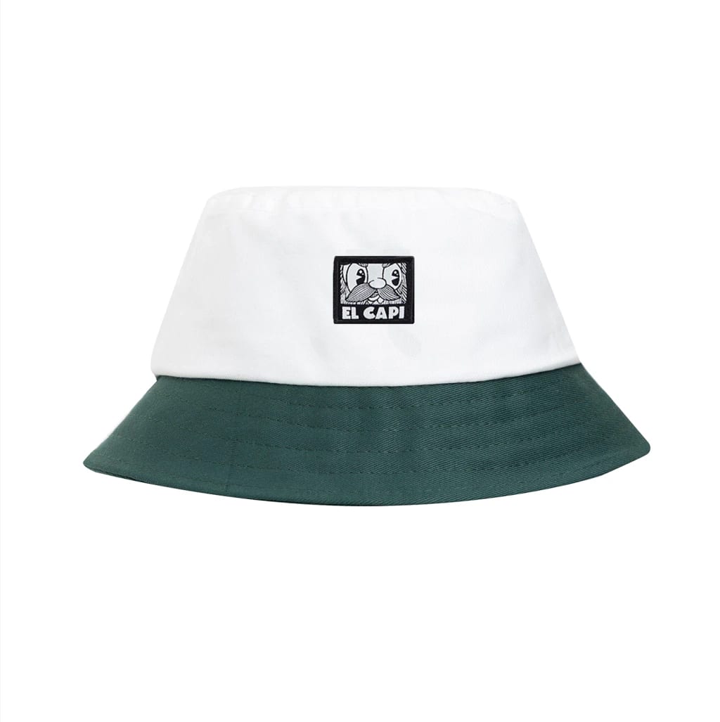 Bucket Hat El Capi (blanco y verde) - imagen 1