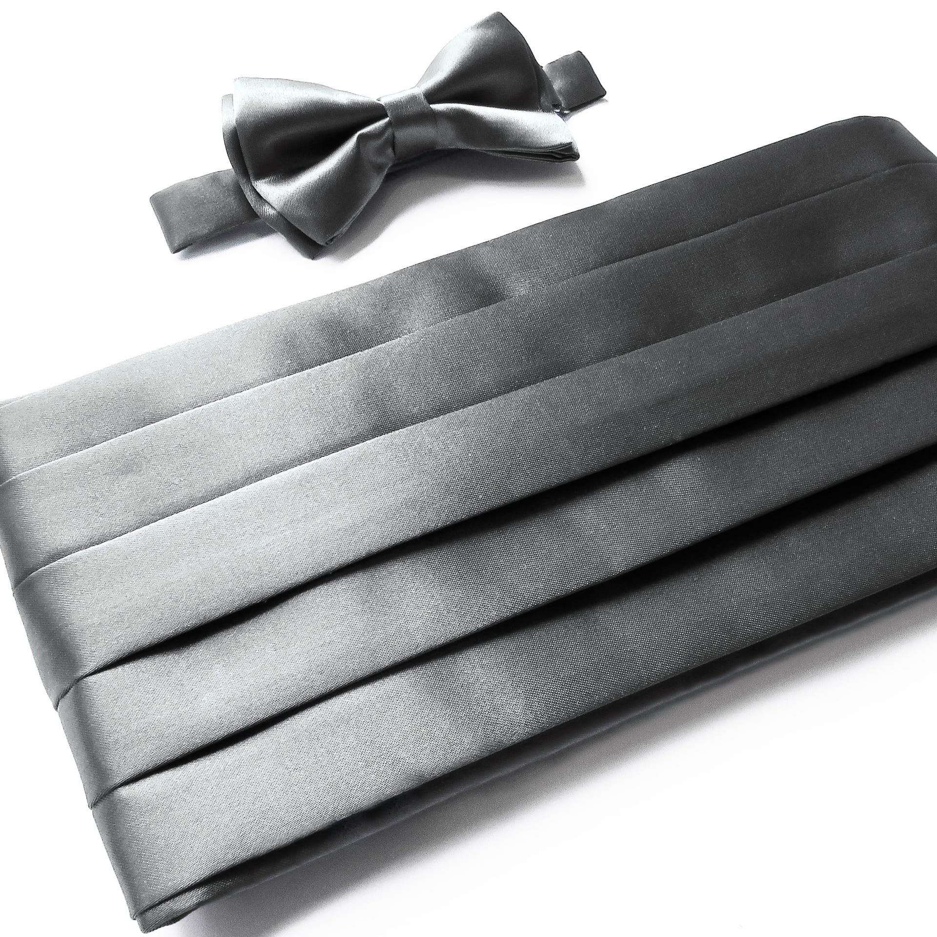 Juego de Corbatín y faja / Gris Claro - imagen 2