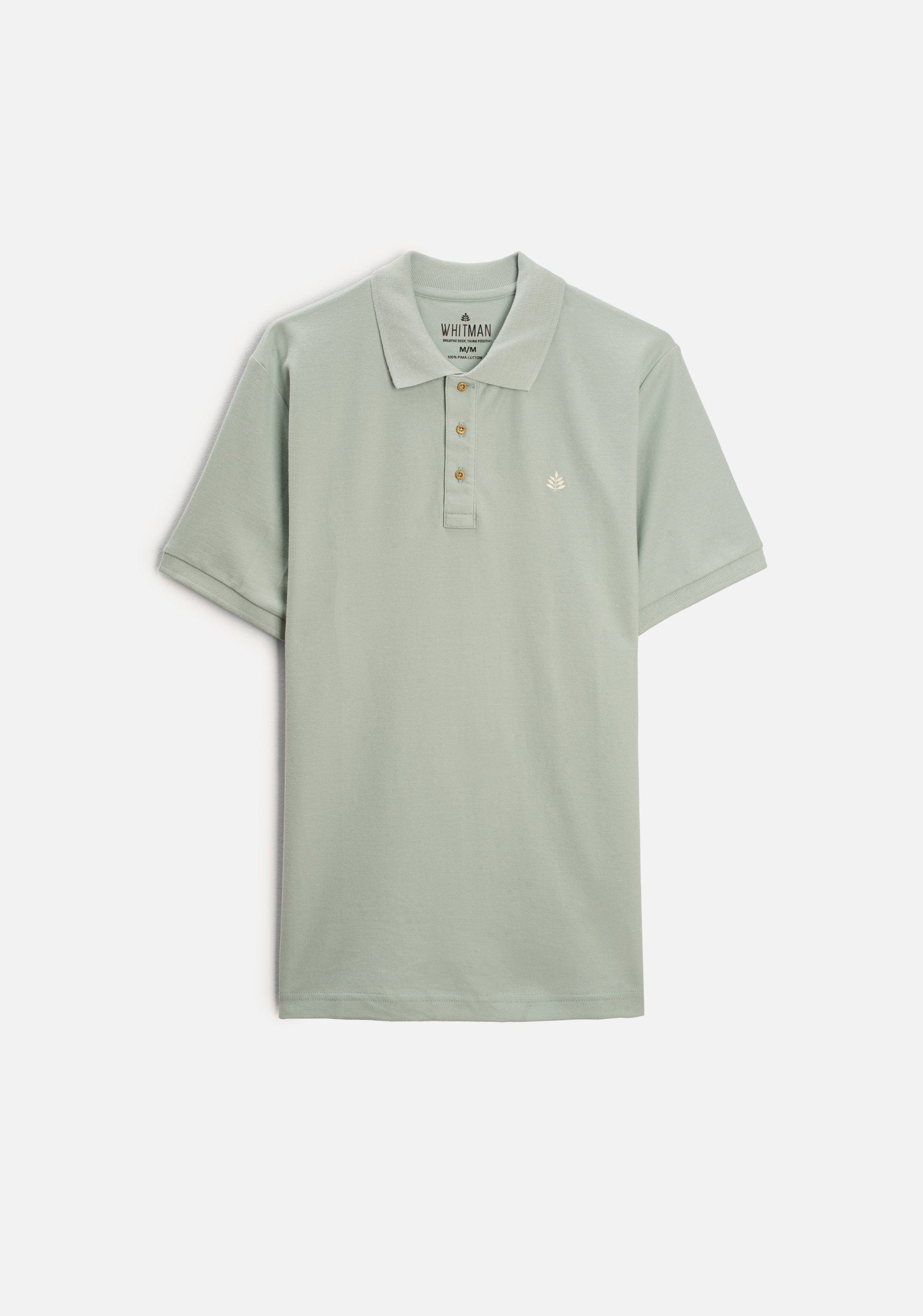 Camiseta Polo H Unicolor L-Mar Verde Menta - imagen 1