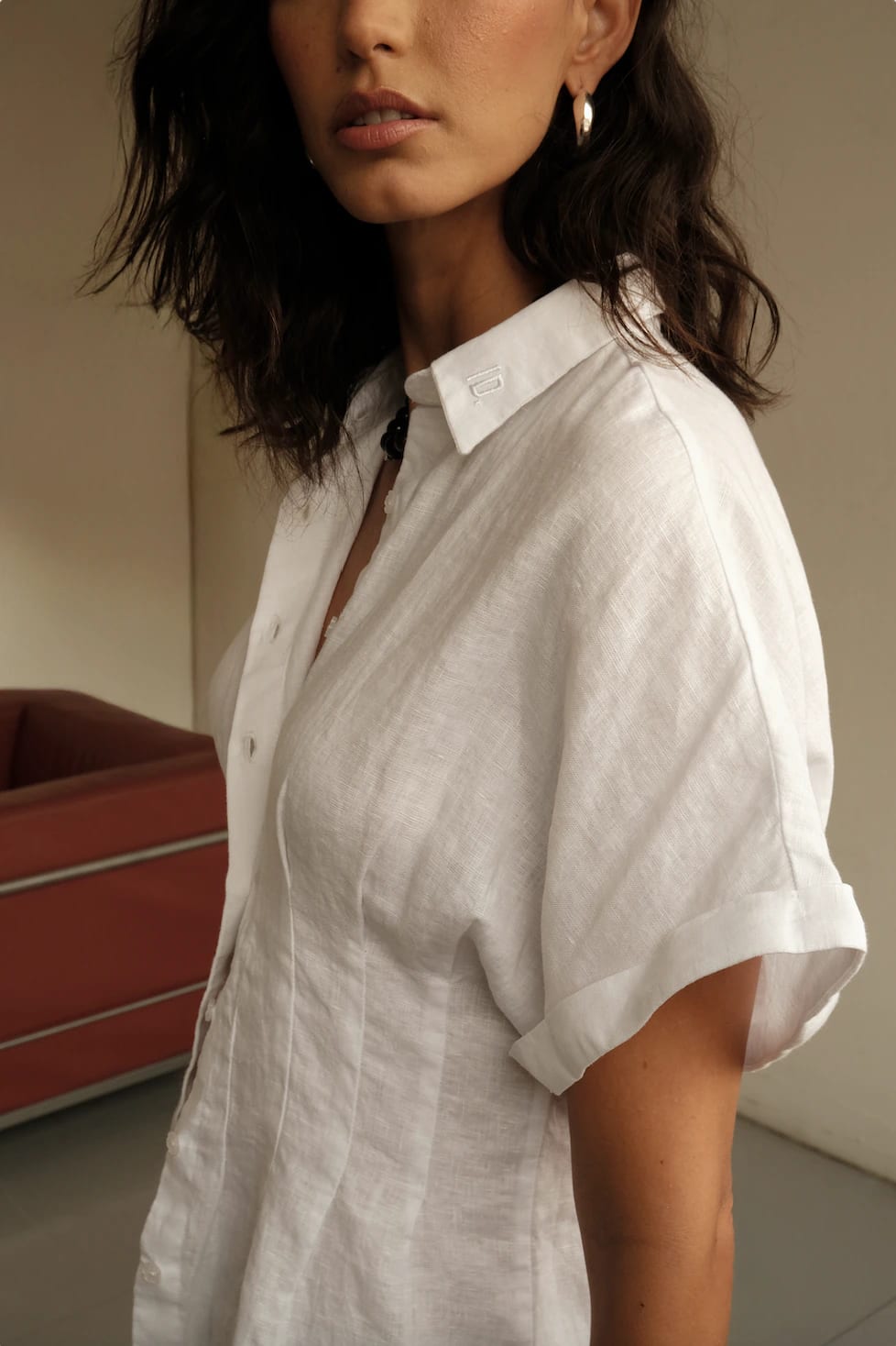 Top Akito de lino | Blanco - imagen 2