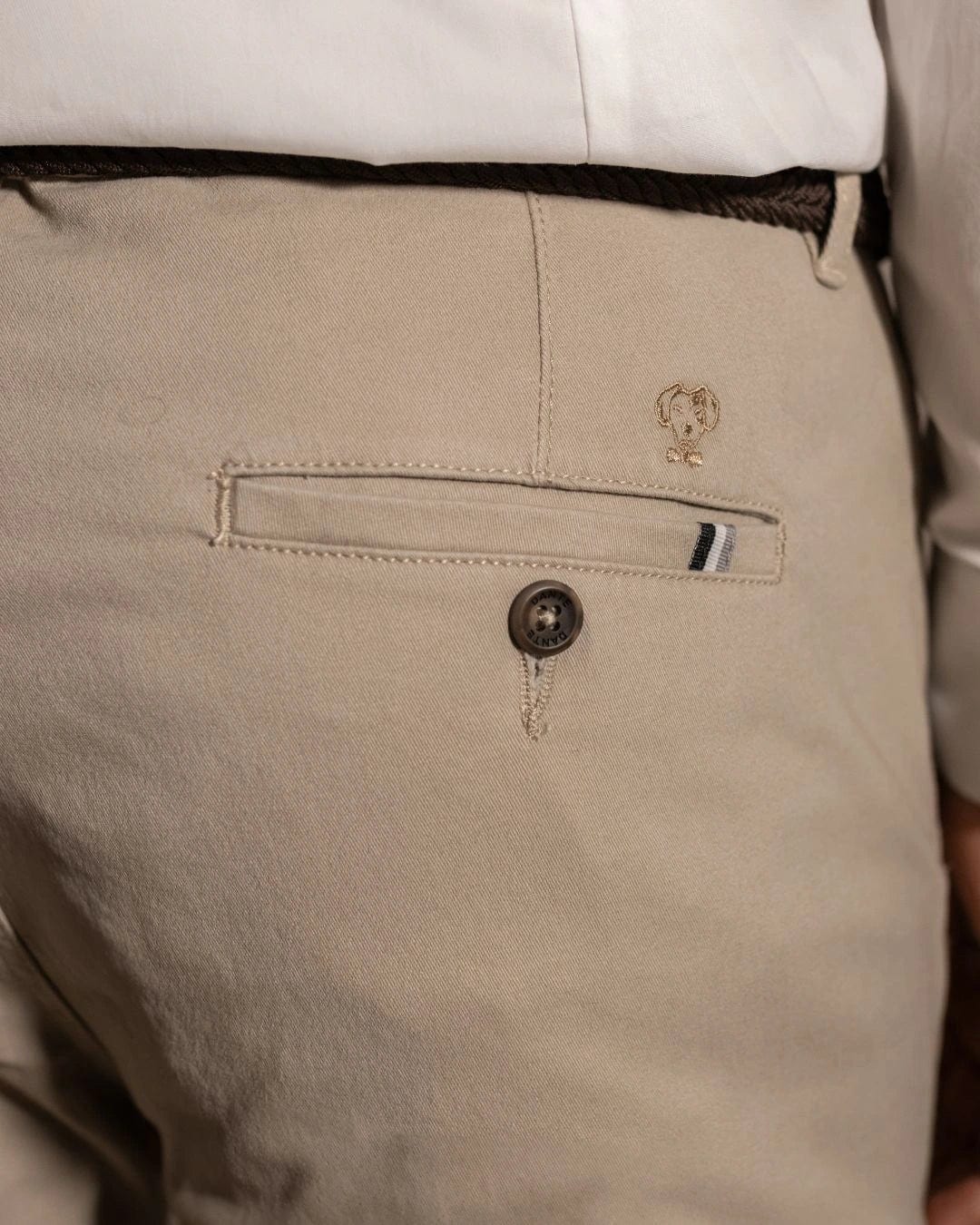 Pantalon Elastico Taupe - Talla Regular - imagen 2