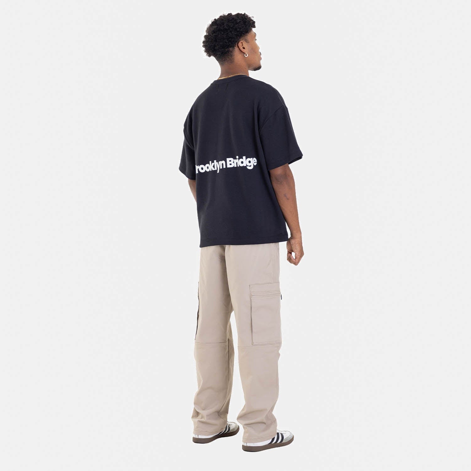 Boxy Fit Tee Brooklyn Bridge Negro - imagen 11
