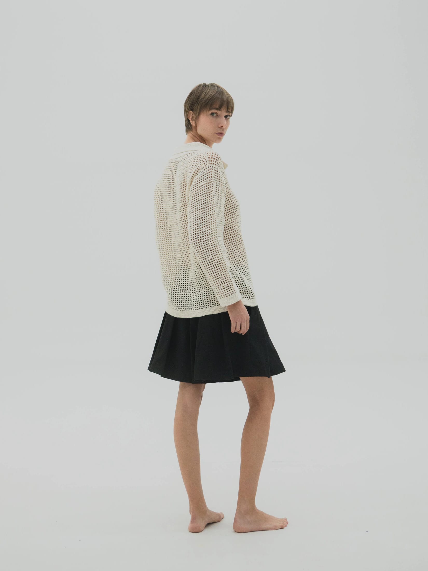 Camisa tejida en crochet Mujer - imagen 4