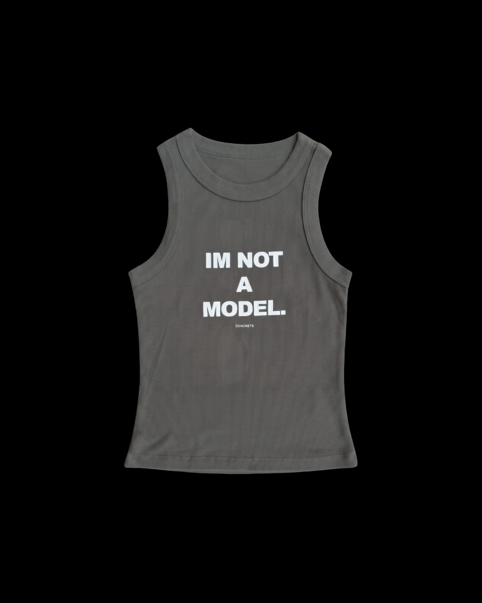 I'M NOT A MODEL TANK TOP — GREEN - imagen 2