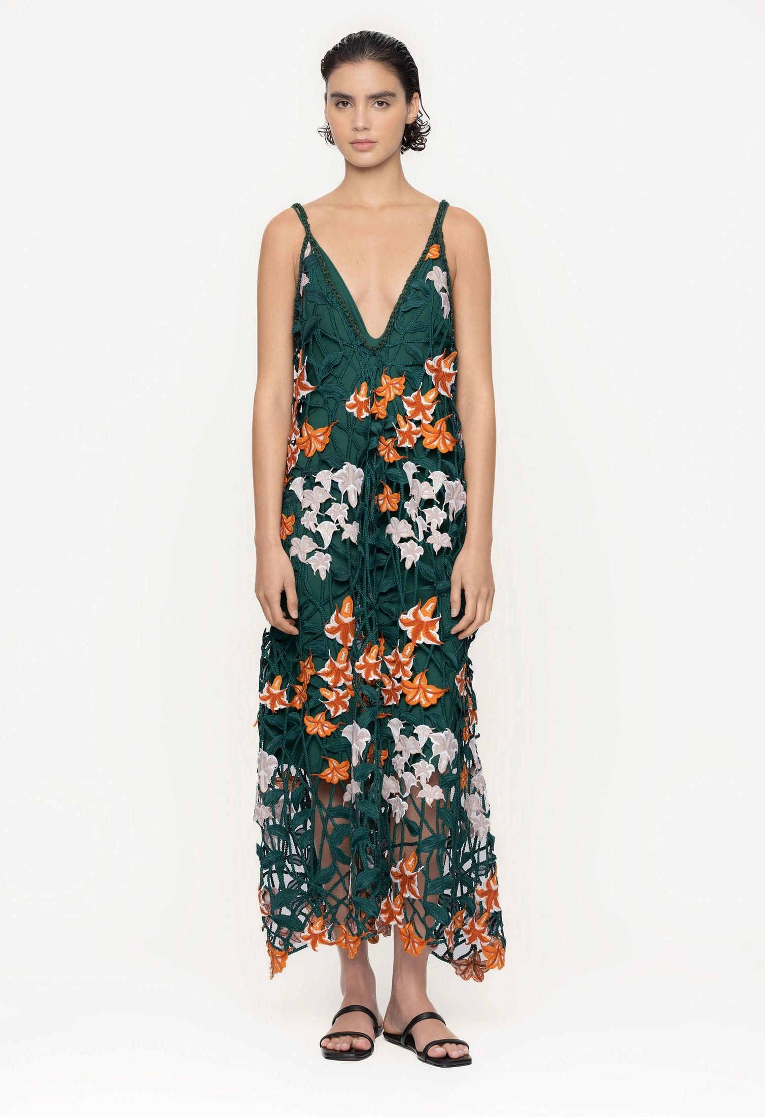 Hierbaluisa Sabanero Nocturno Crochet Maxi Dress - imagen 1
