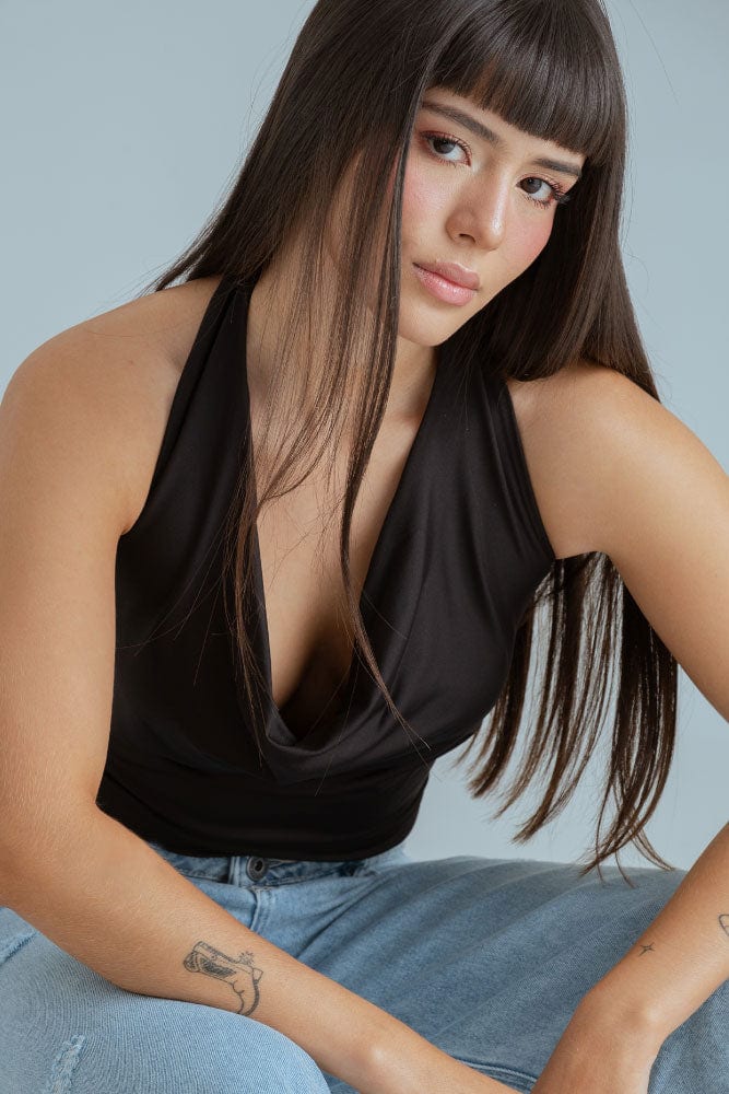 Top Drapeado Halter - imagen 2