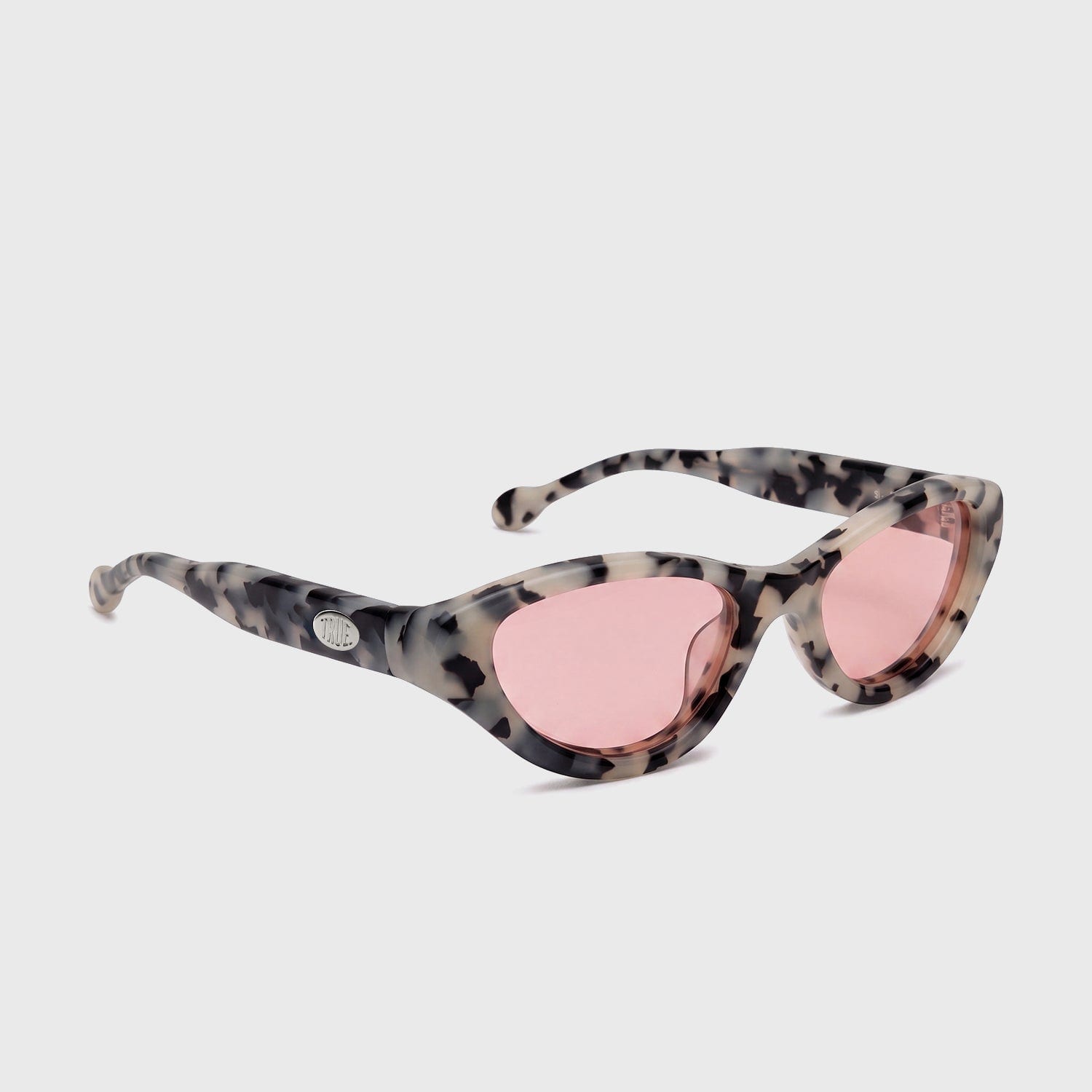 Cat-Eye Sunglasses - Black & White - imagen 1