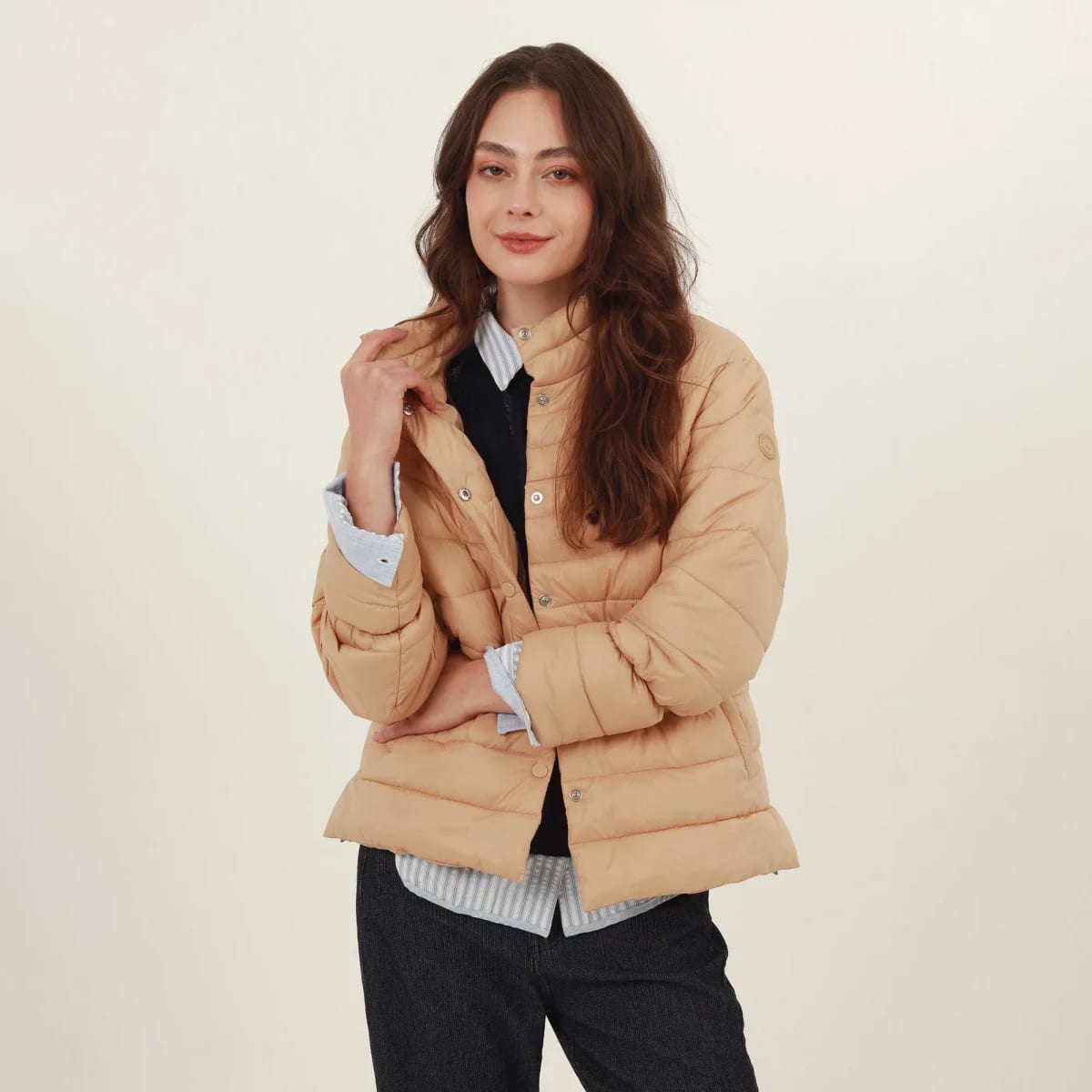 Chaqueta acolchada cuello alto - imagen 7