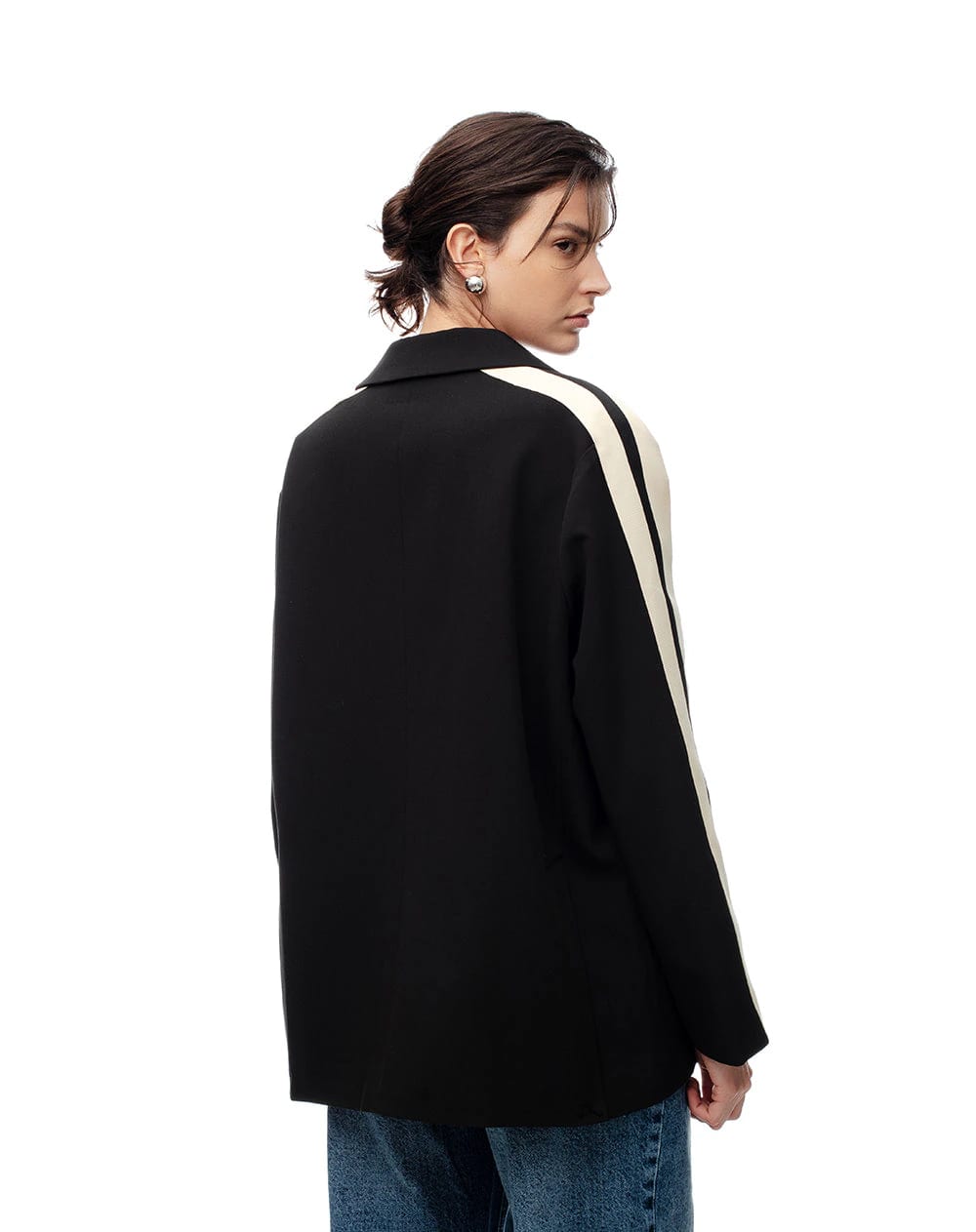Blazer oversize negro mujer - imagen 2