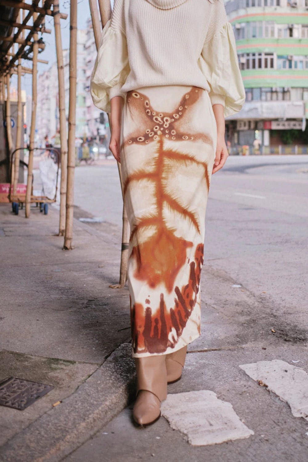 Falda soho noir ivory moca - imagen 2