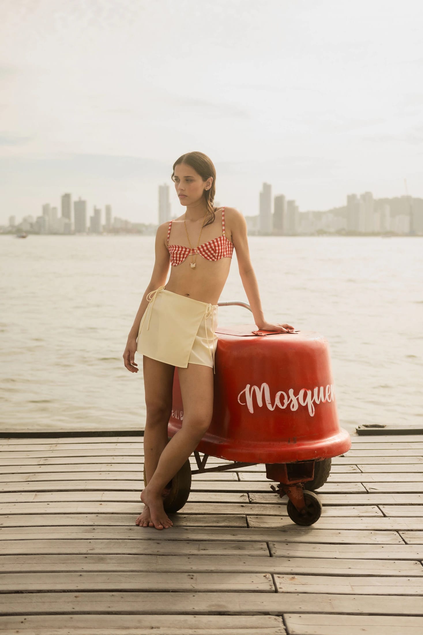 BELLA MINI SKIRT - IVORY - imagen 5