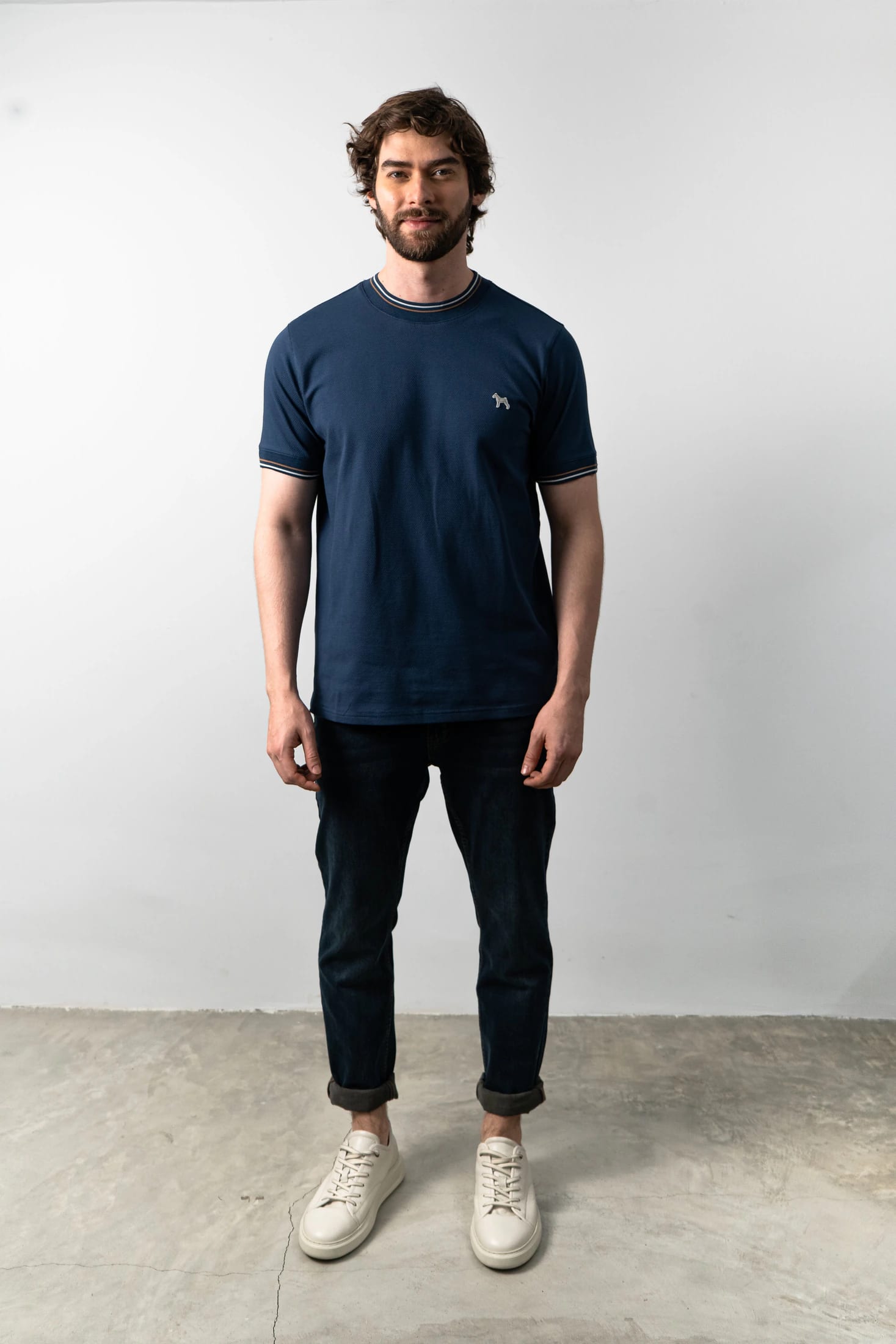 Camiseta Fashion Gris Azuloso/Barbaki - imagen 1