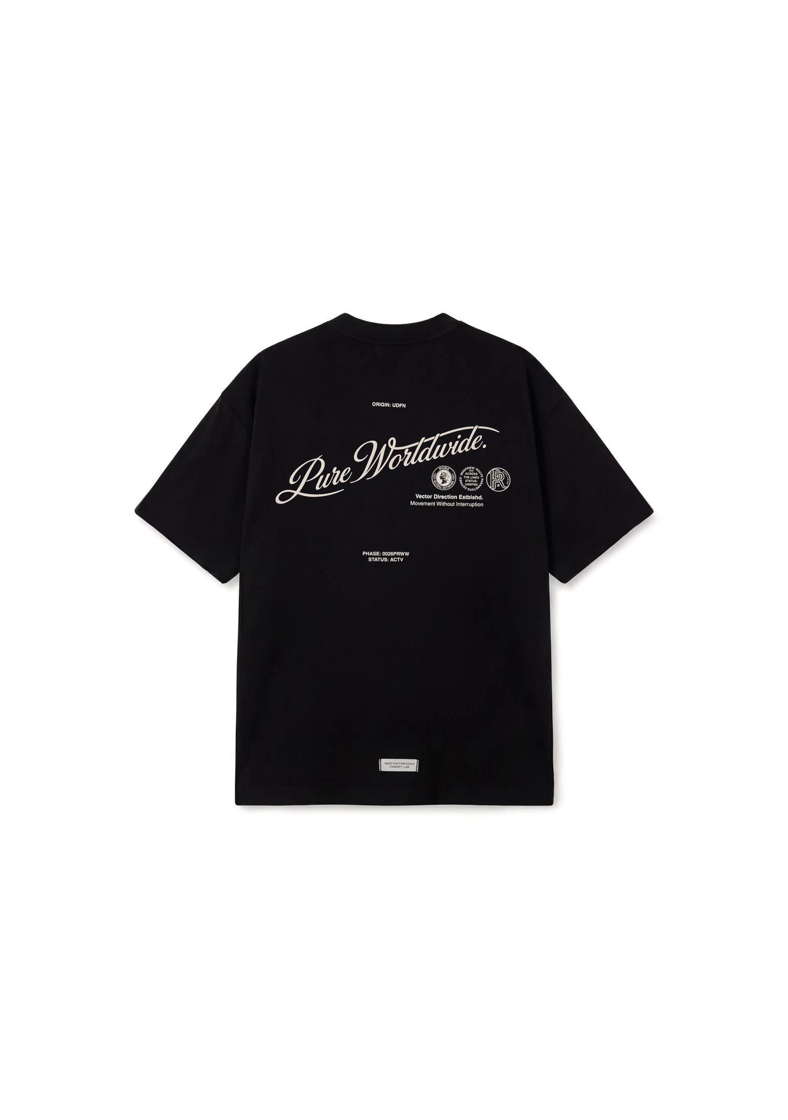 Across The Lines Black Pure Worldwide T-Shirt - imagen 1