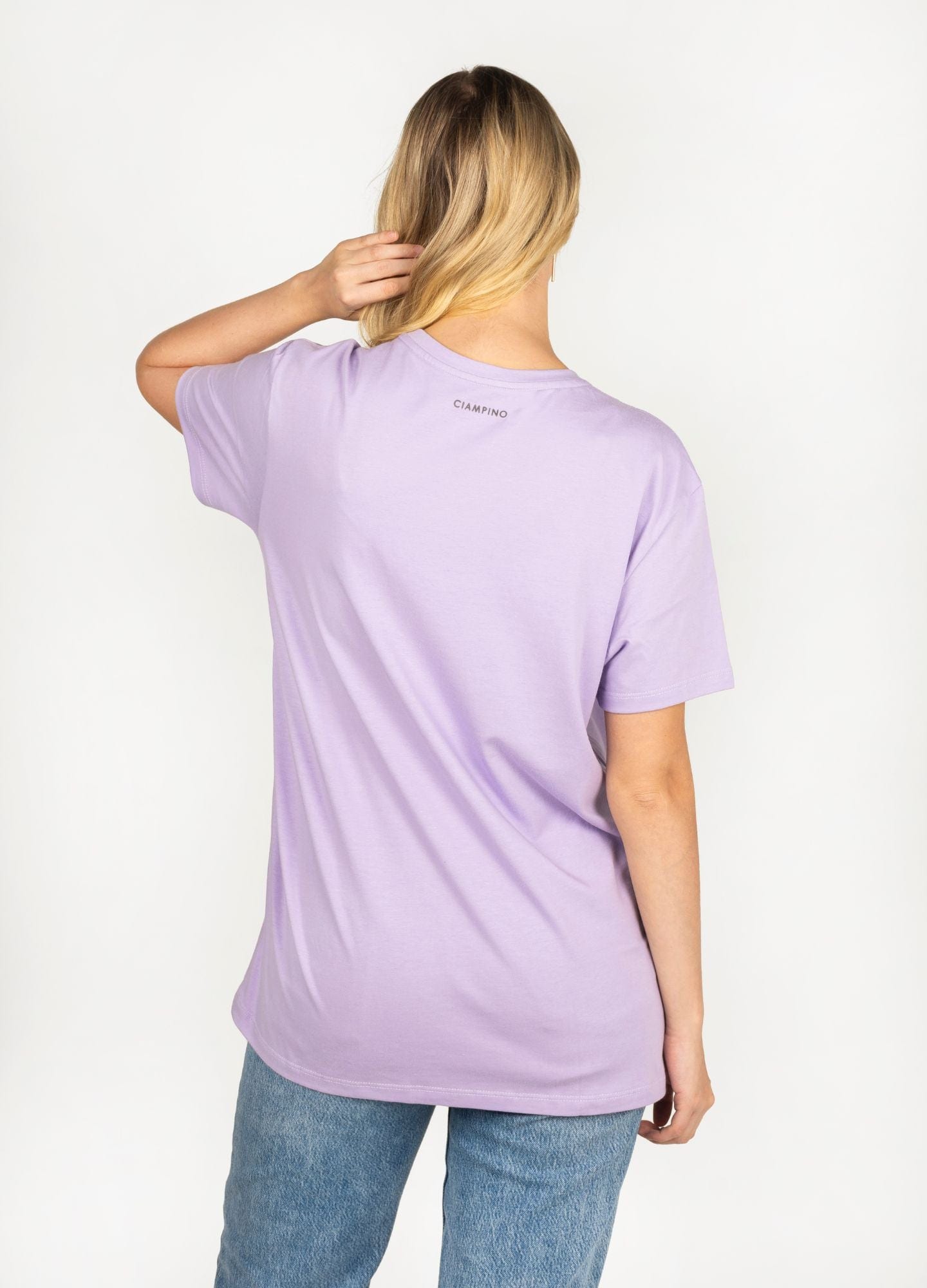 Basic Perezoso Camiseta Regular – Lila - imagen 2