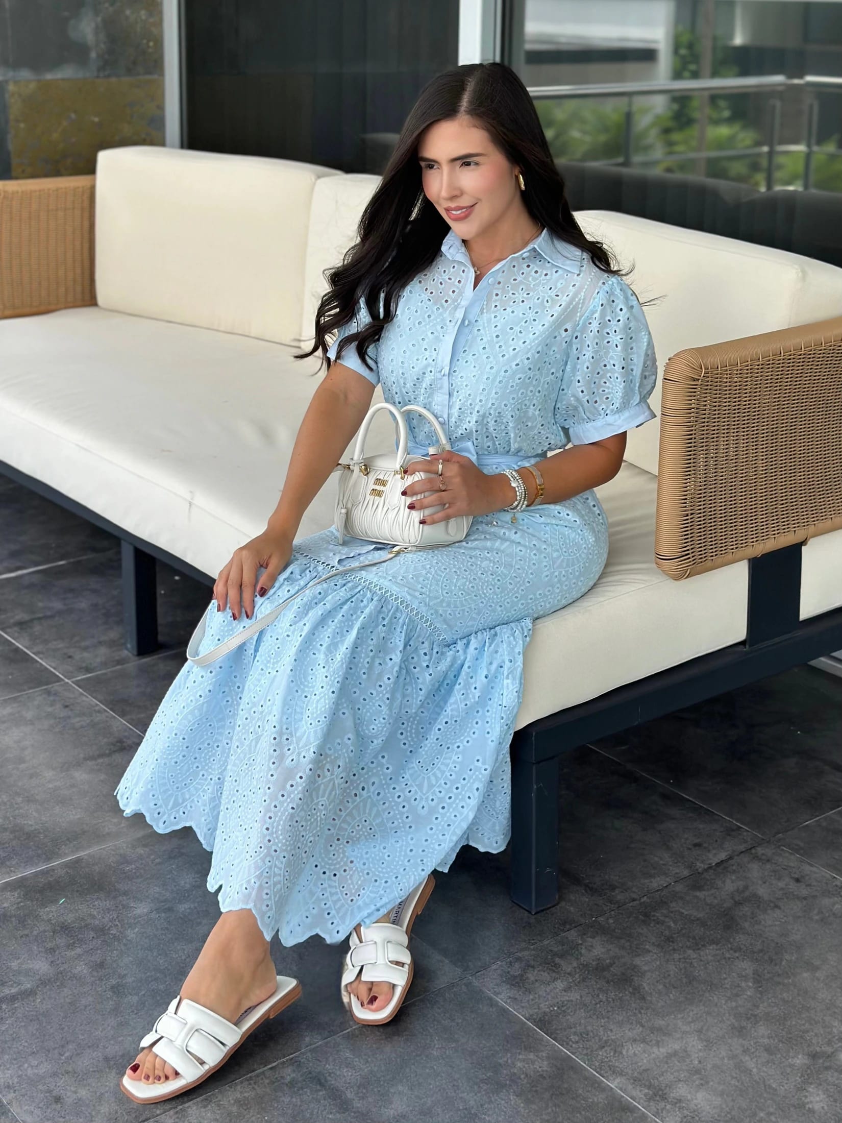 VESTIDO EINES CELESTE - imagen 2