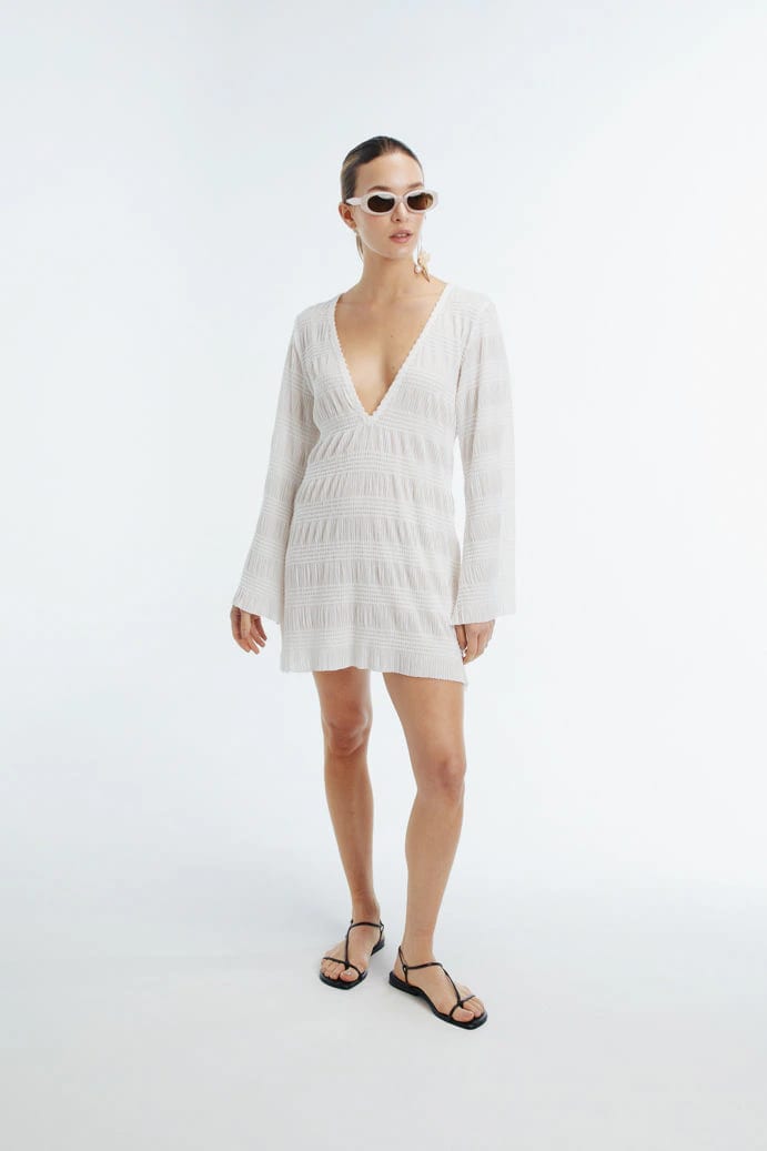 ELARA MINI DRESS WHITE - imagen 1