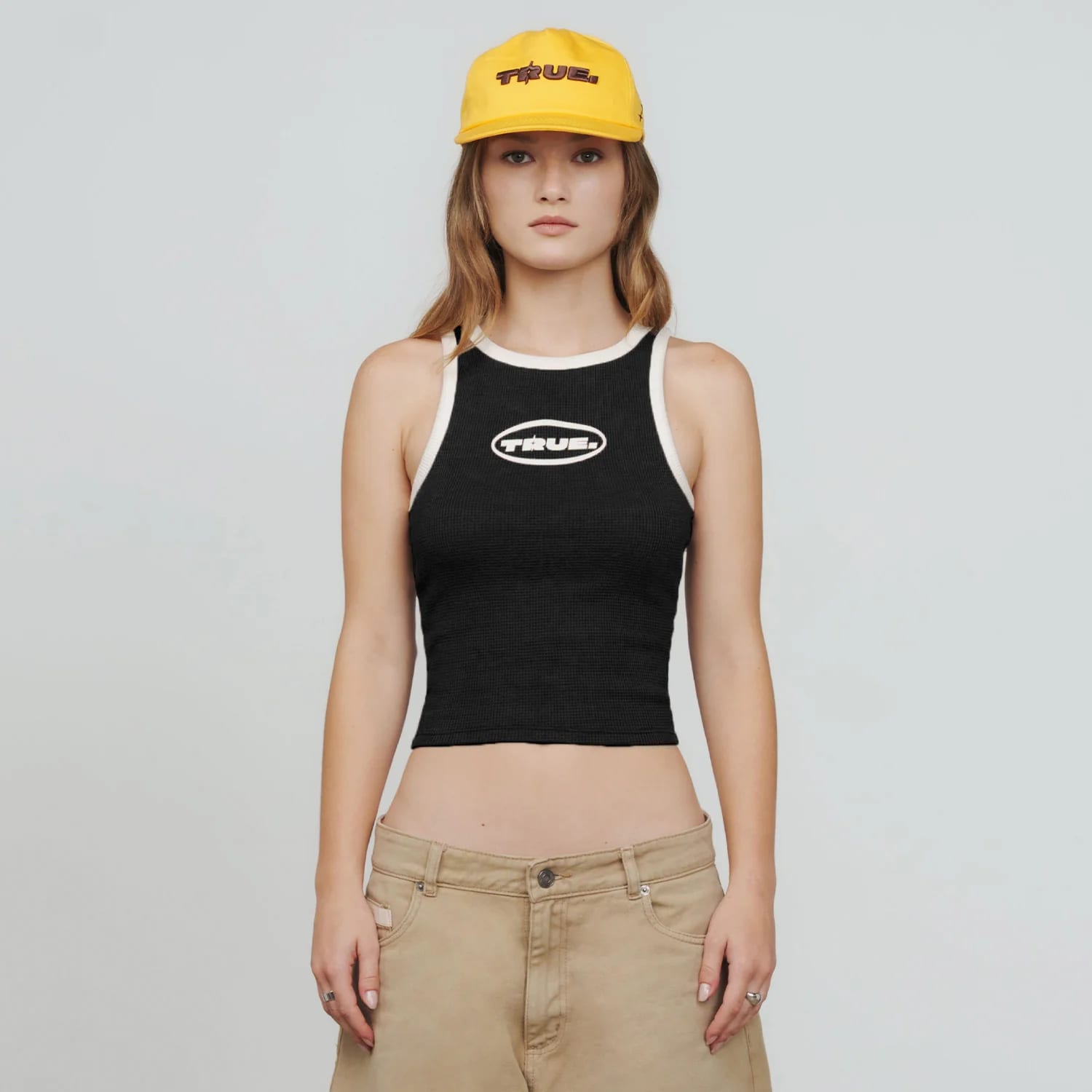 Textured Tank Top - Black - imagen 2