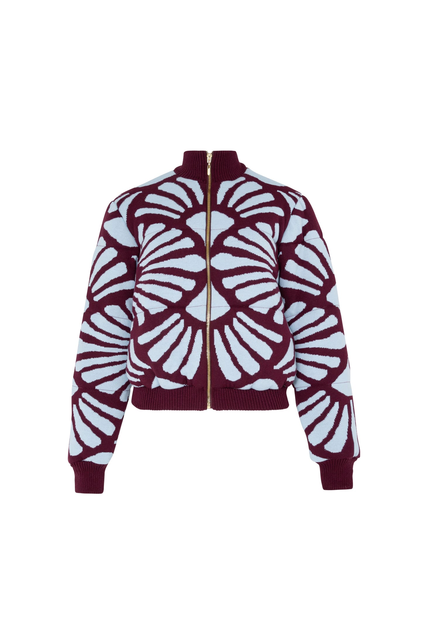 Bomber Jacket Venus Vinotinto-Celeste - imagen 7
