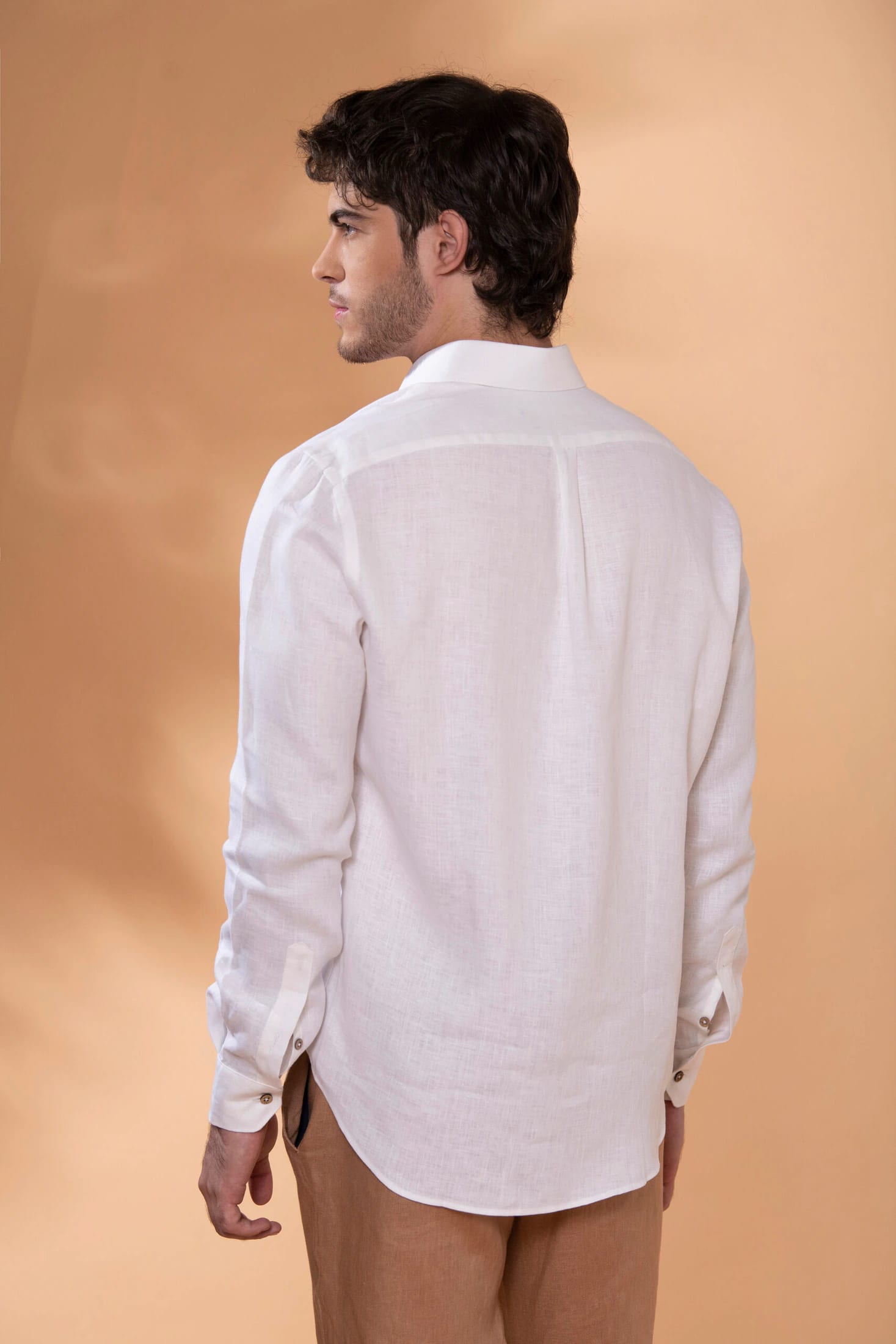 Camisa Sirocco Lino Beige - imagen 6