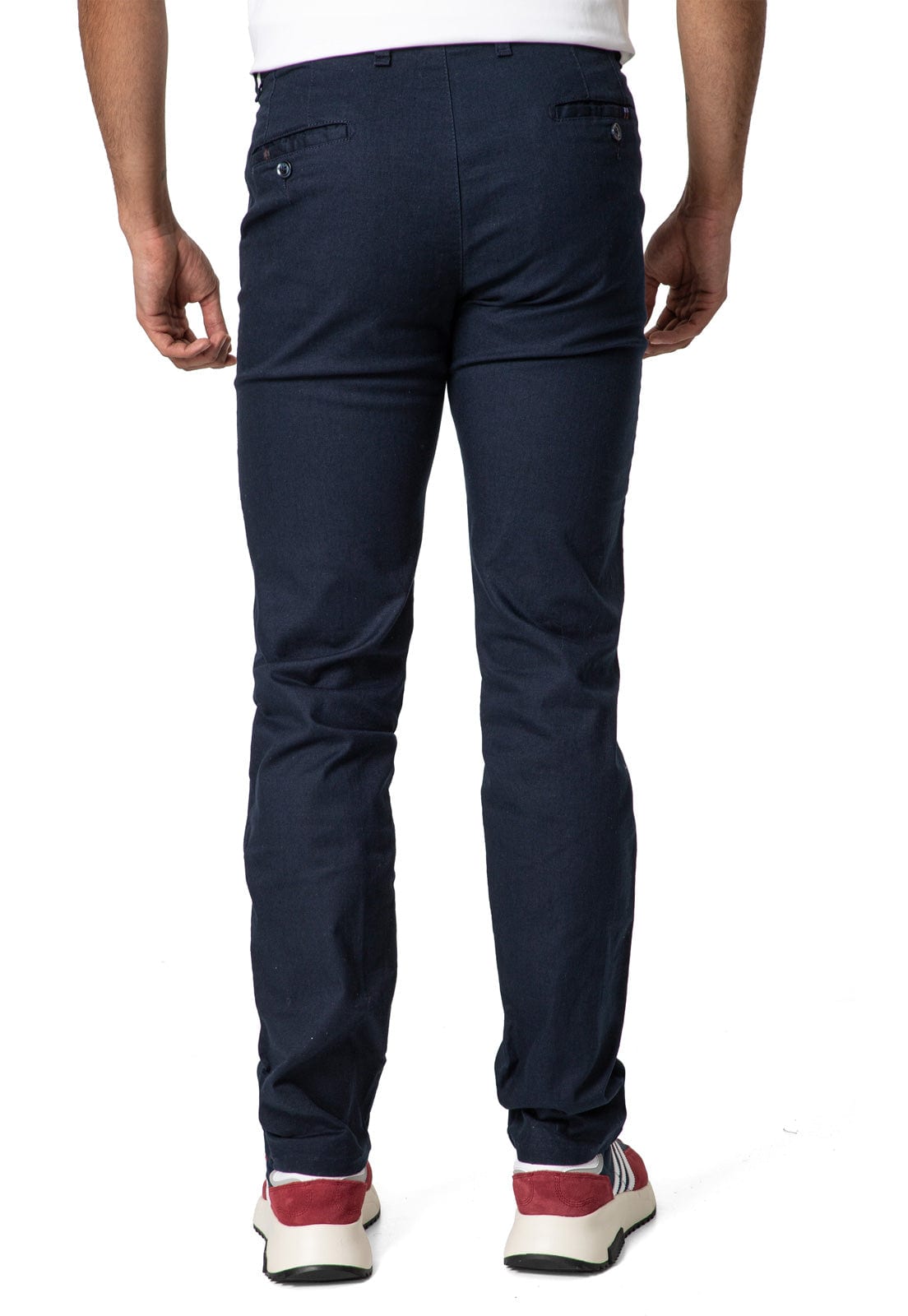 Pantalon dril azul oscuro con textura - imagen 7