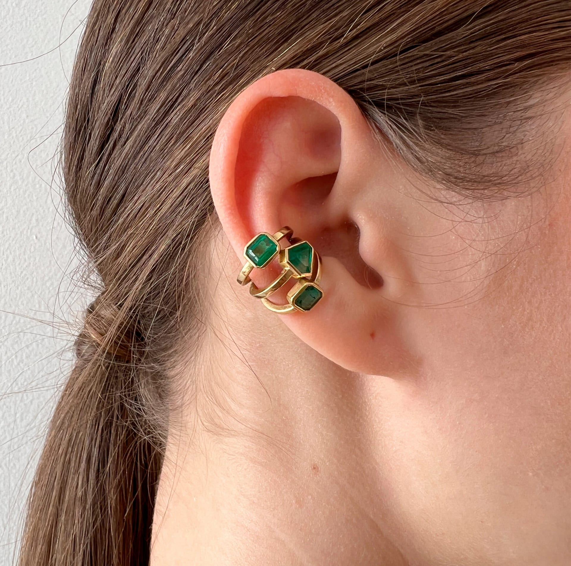 3 Stone Ear Cuff - imagen 2
