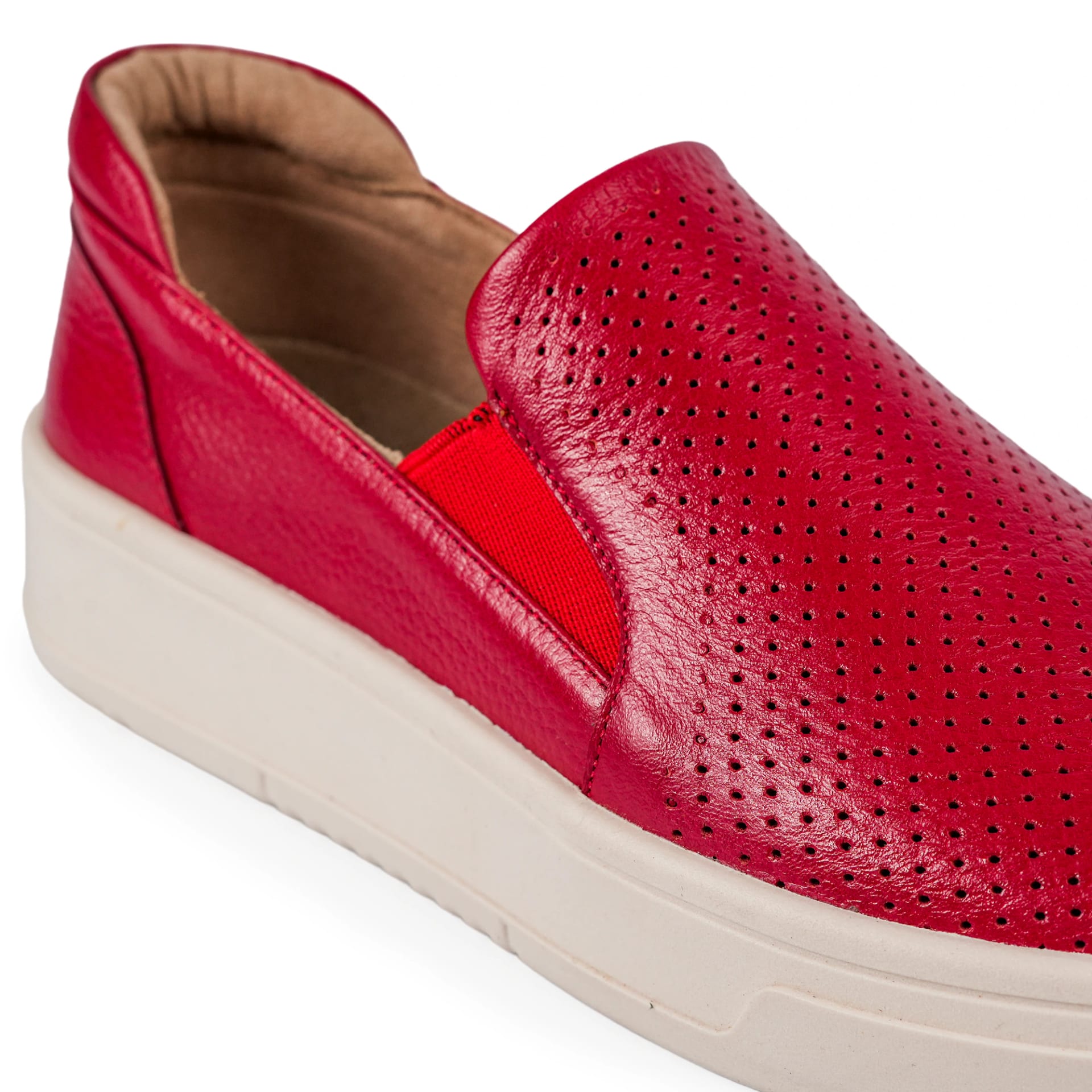 "NOIR" TENIS EN CUERO SIN CORDONES - imagen 6
