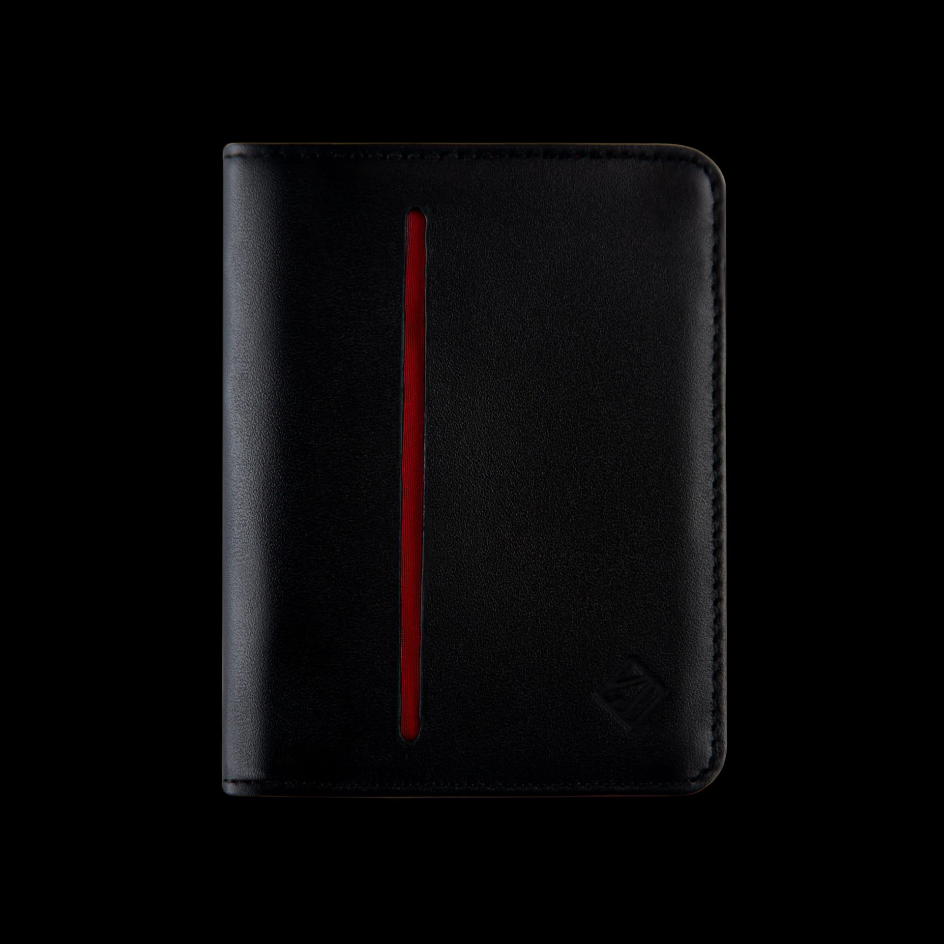 Billetera Compact con Clip (Negra-Roja) — Con Grabado de Iniciales - imagen 1