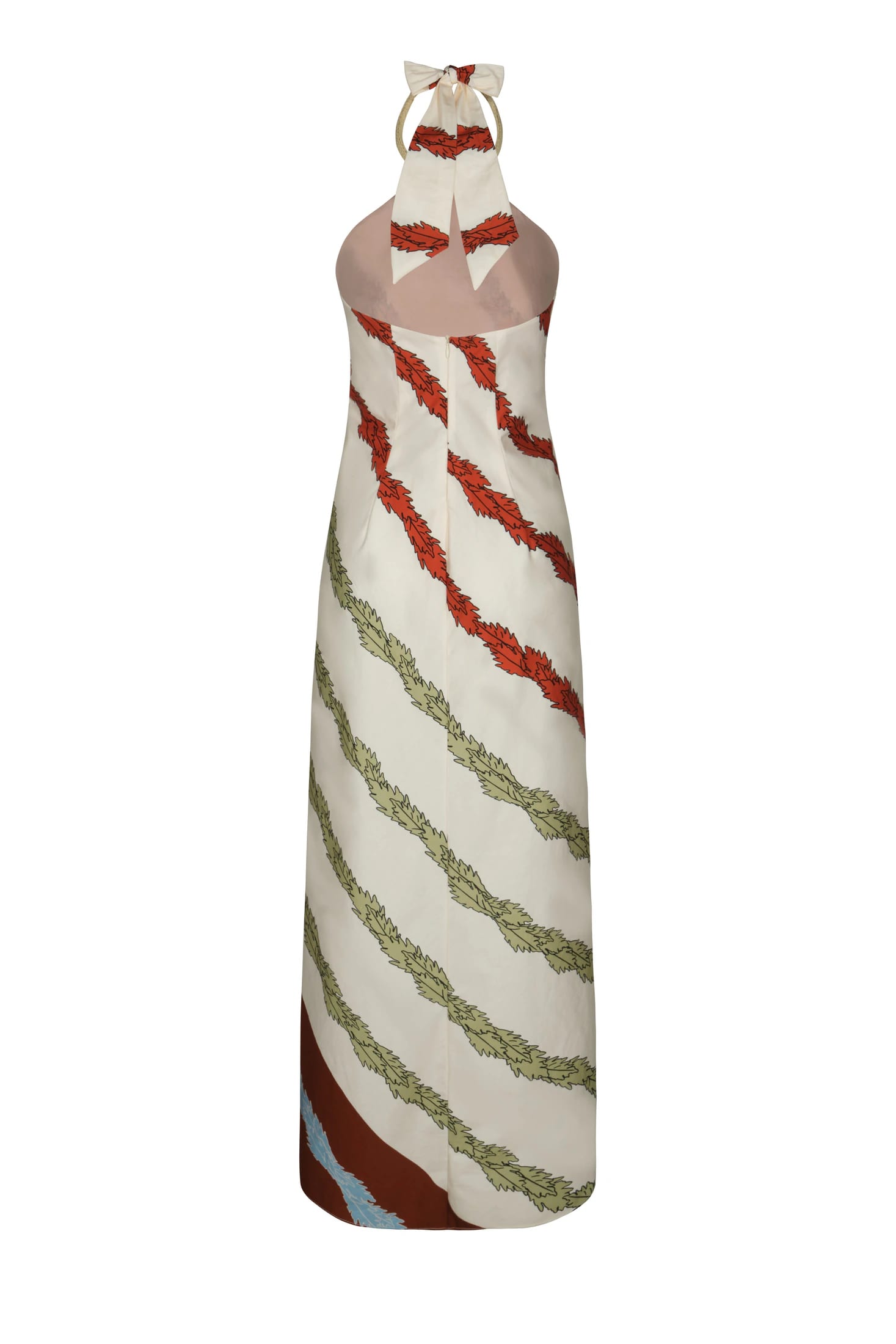 Ipanema Cotton Maxi Dress / Ivory Striped Helechos - imagen 2
