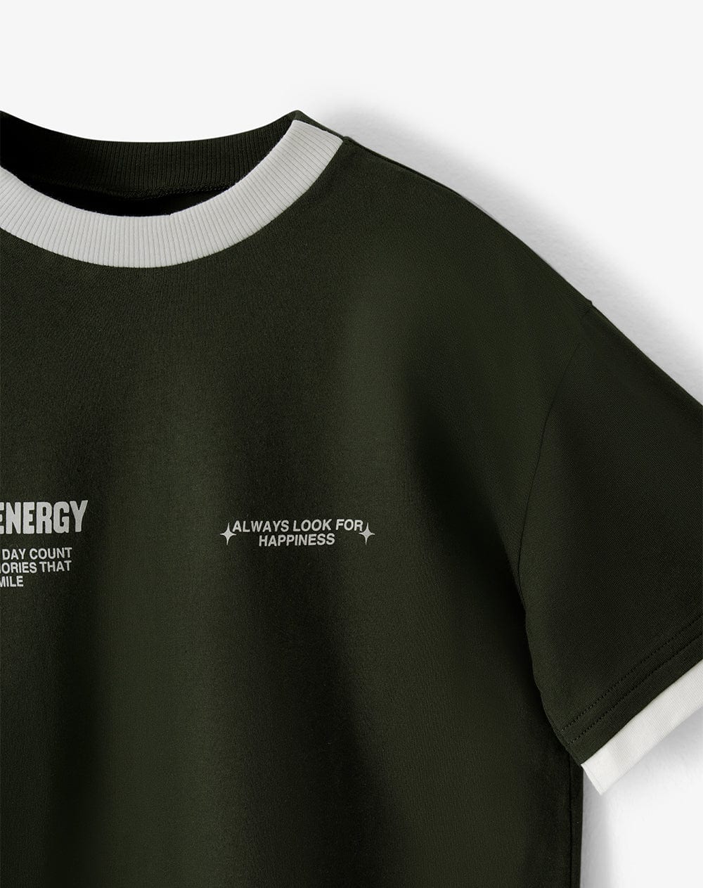 Camiseta regular manga corta verde niño - imagen 2