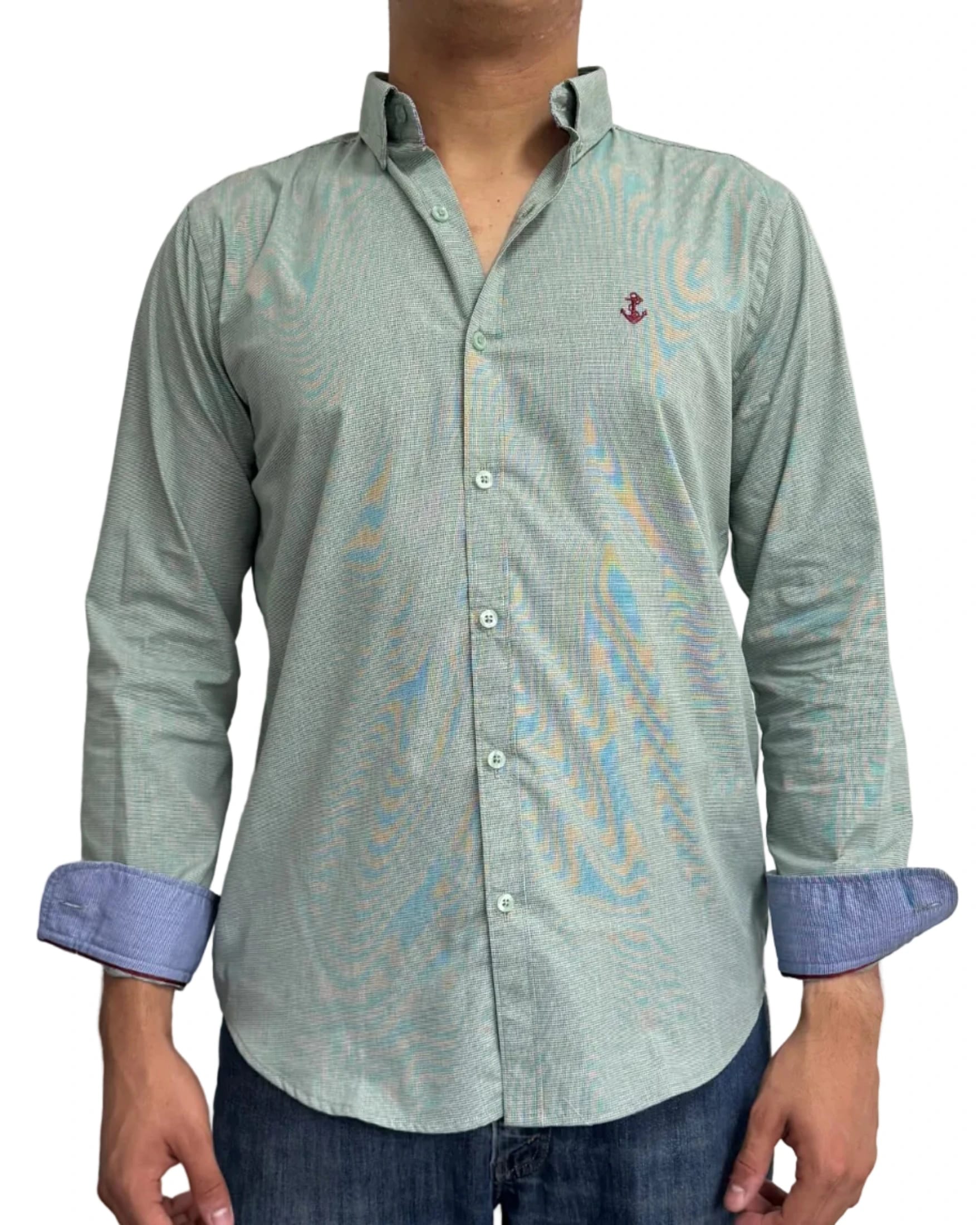 Camisa Punteado Verde - imagen 3