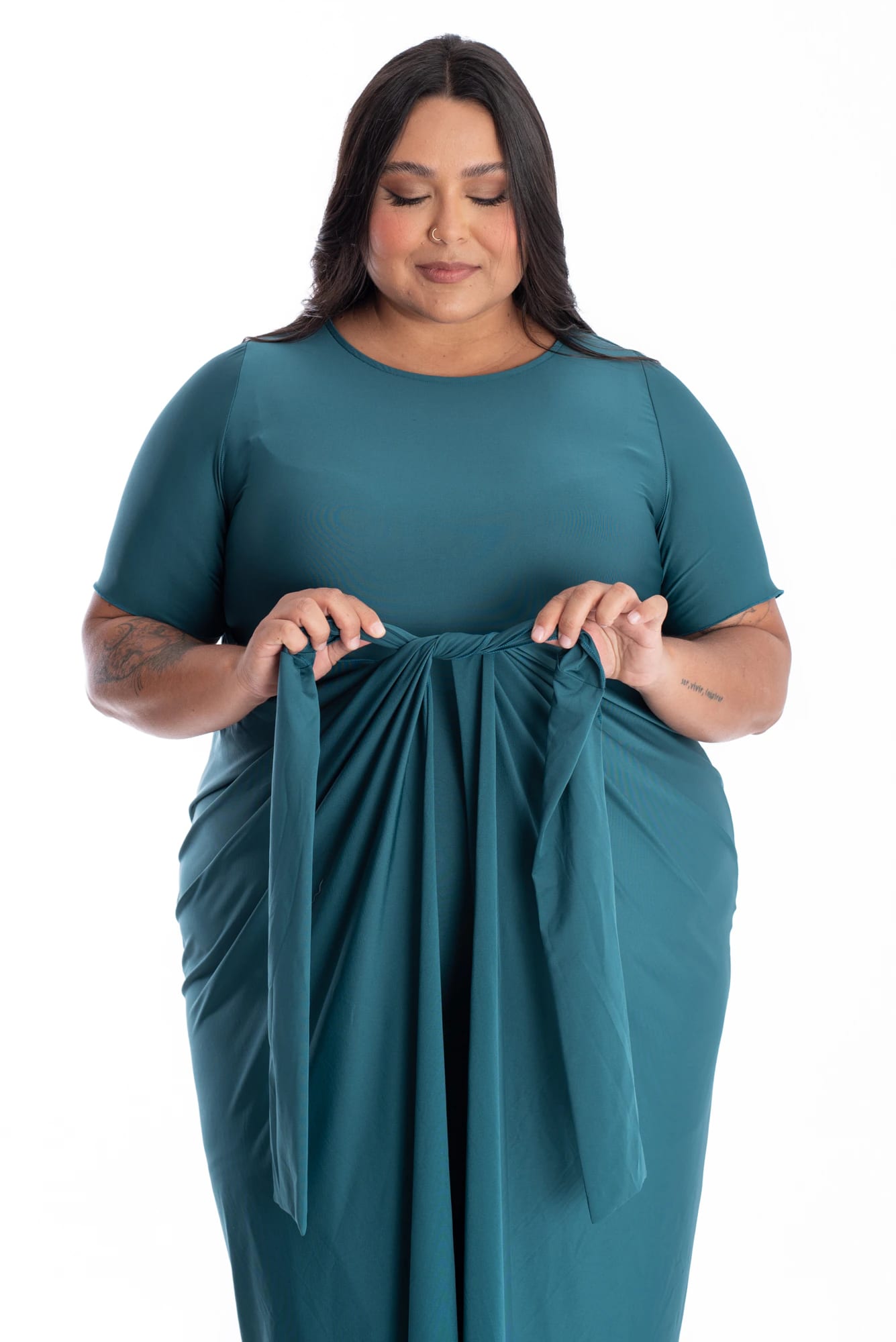 Vestido Diverso Petróleo - imagen 6