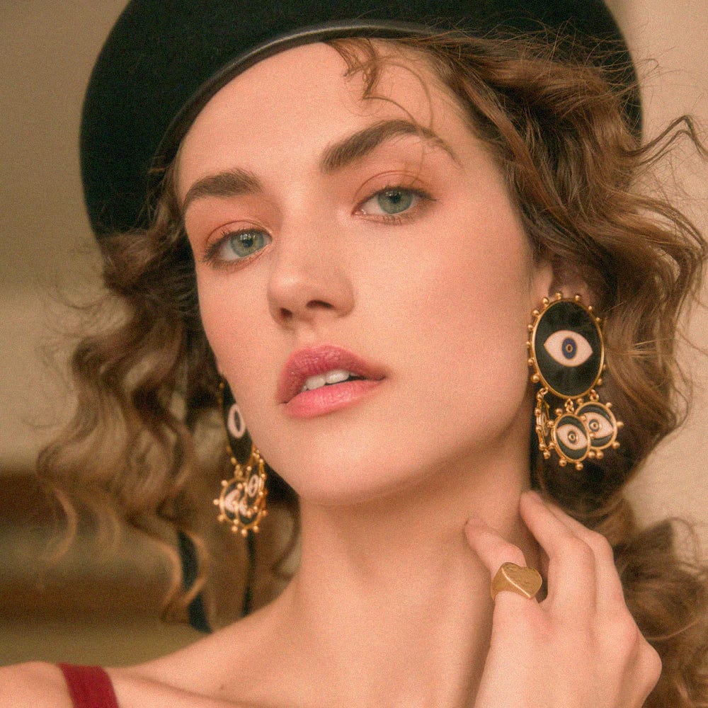 Aretes Triple Havana - imagen 2