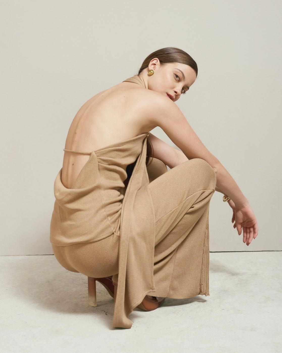 Top Afrodita Camel - imagen 3